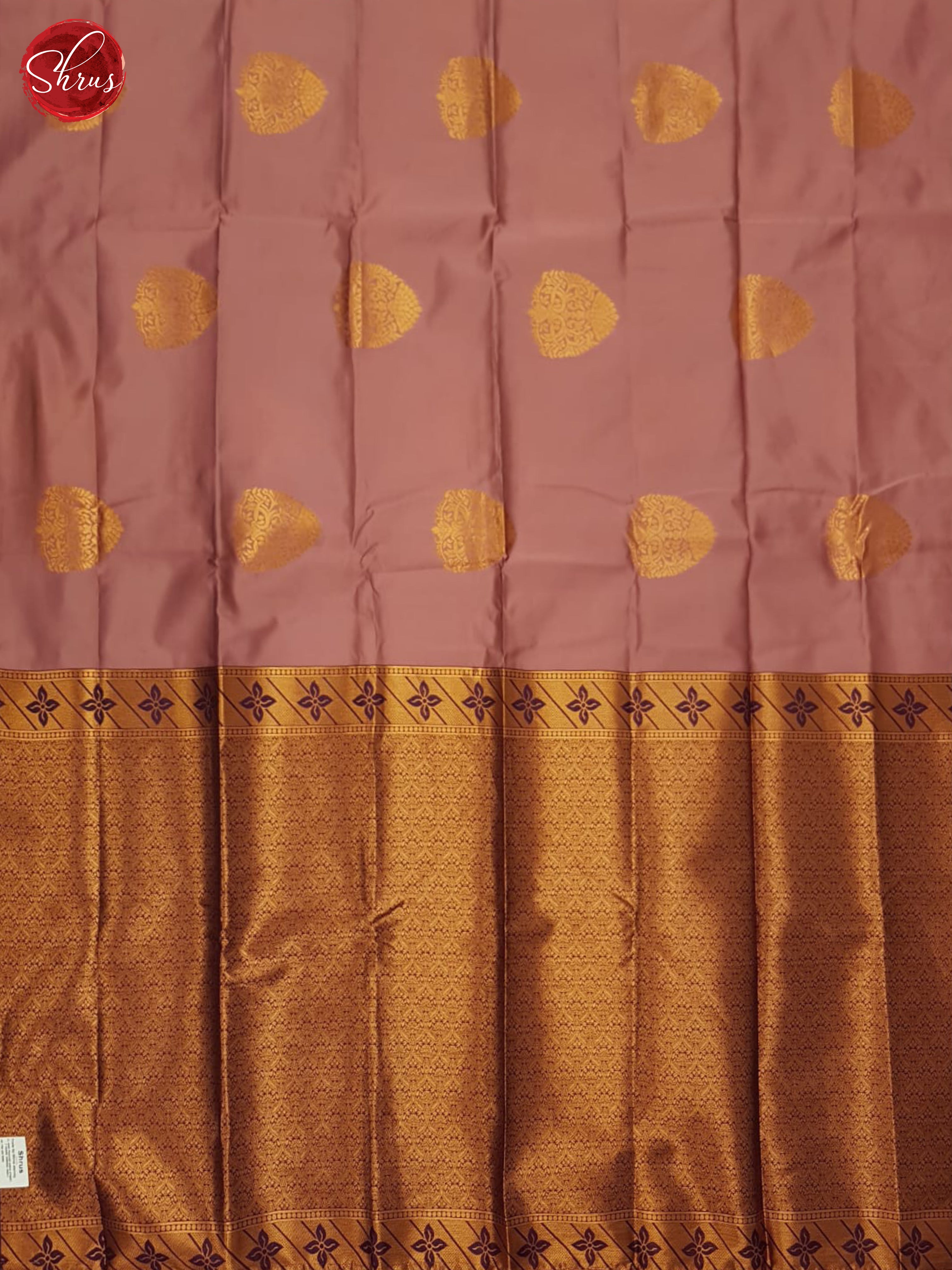 Pink & Wine- Semi Softsilk Saree - Shop on ShrusEternity.com