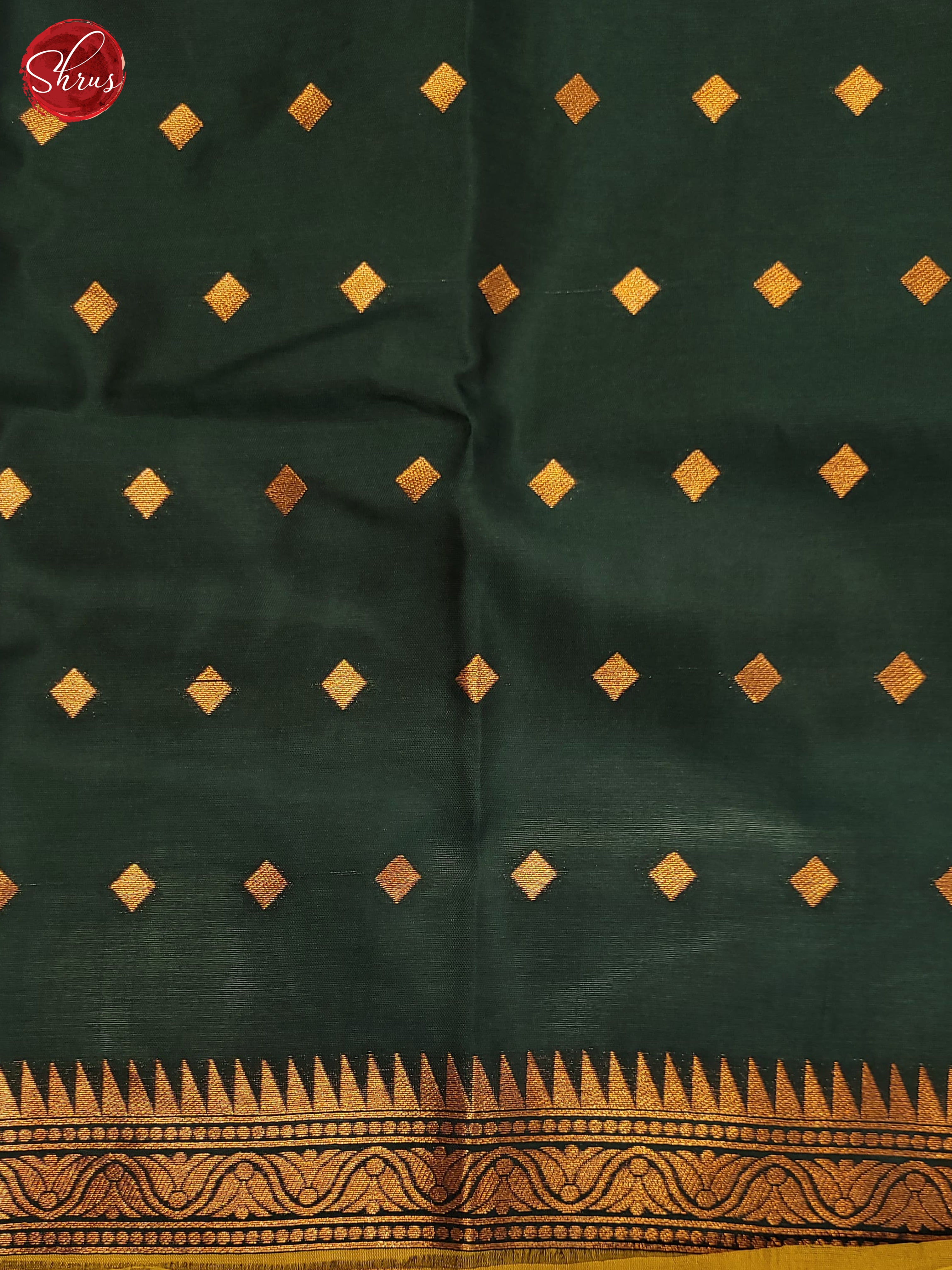 Mathulir Green & Green - Semi Softsilk Saree - Shop on ShrusEternity.com