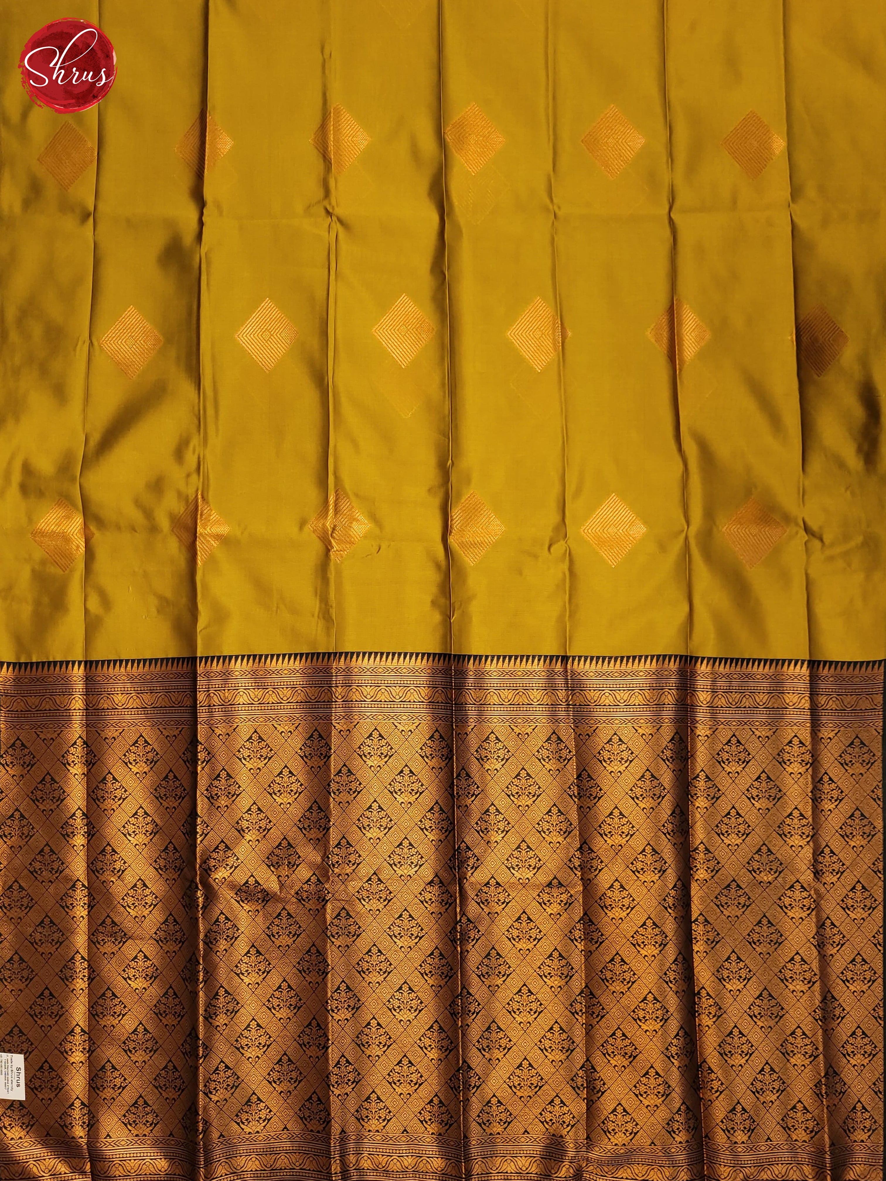 Mathulir Green & Green - Semi Softsilk Saree - Shop on ShrusEternity.com