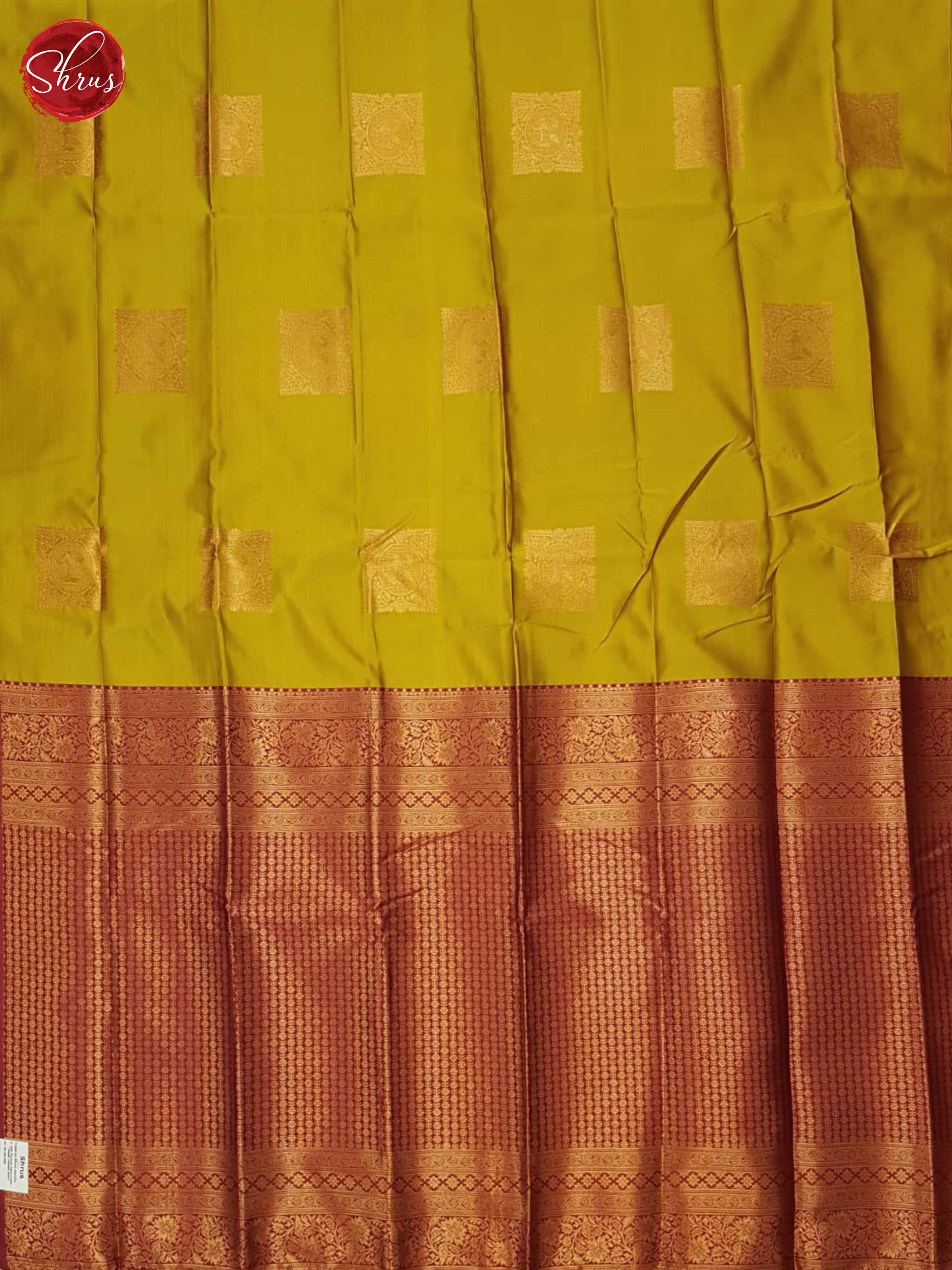 Mustard And Pink -Semi Soft Silk Saree - Shop on ShrusEternity.com