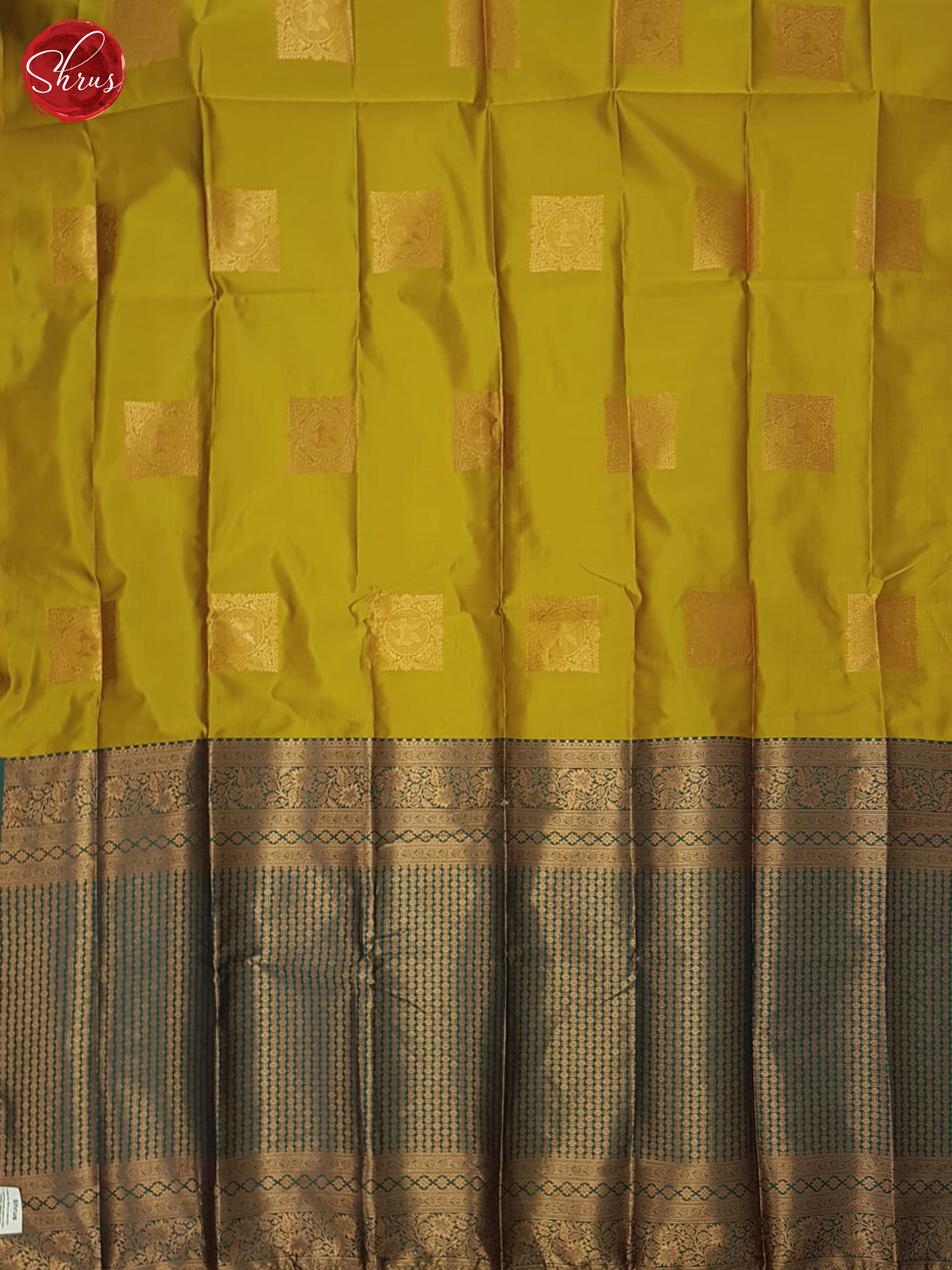 mustard and green - Semi Soft Silk Saree - Shop on ShrusEternity.com