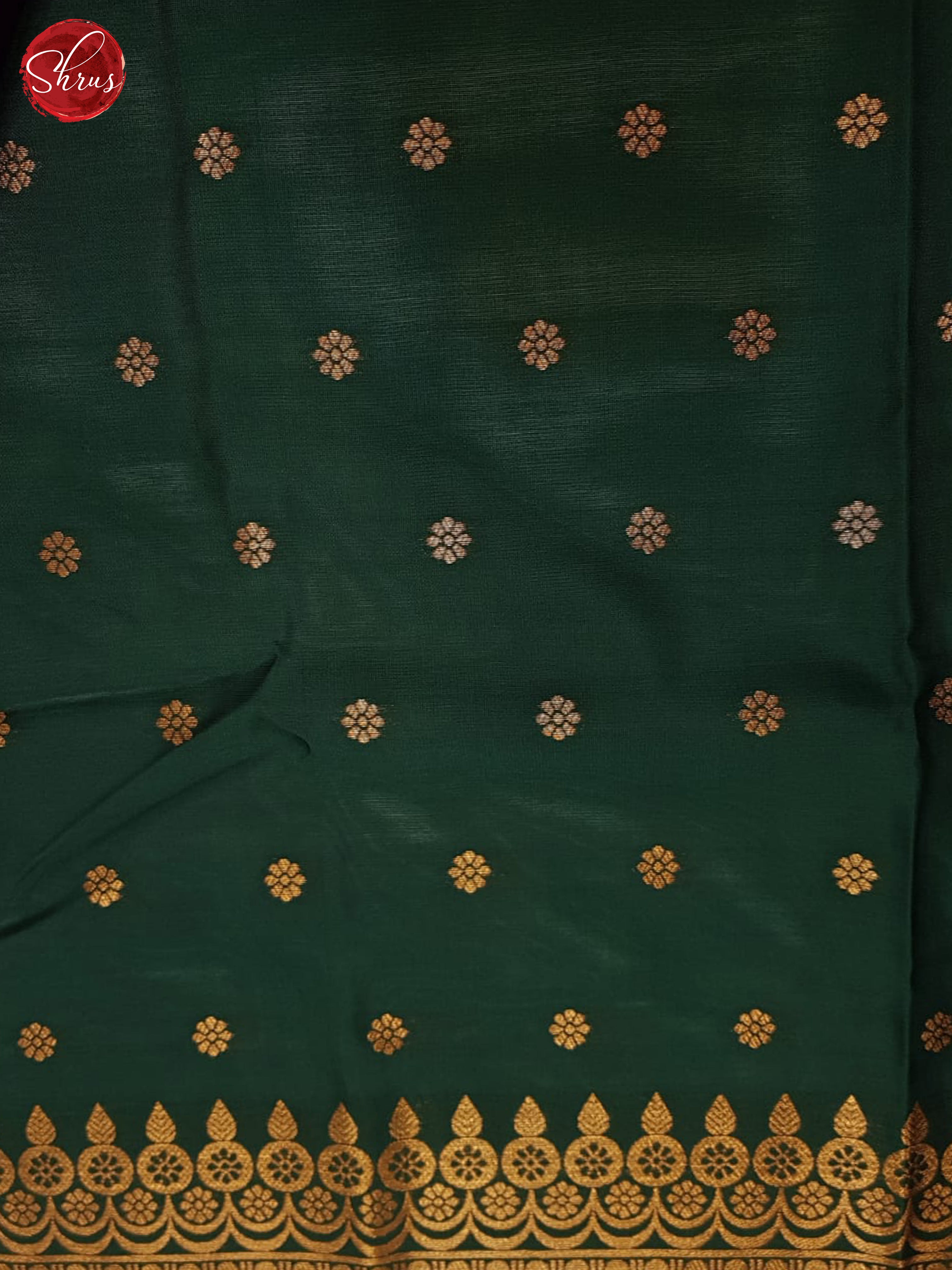 wine and green -Semi Soft Silk Saree - Shop on ShrusEternity.com