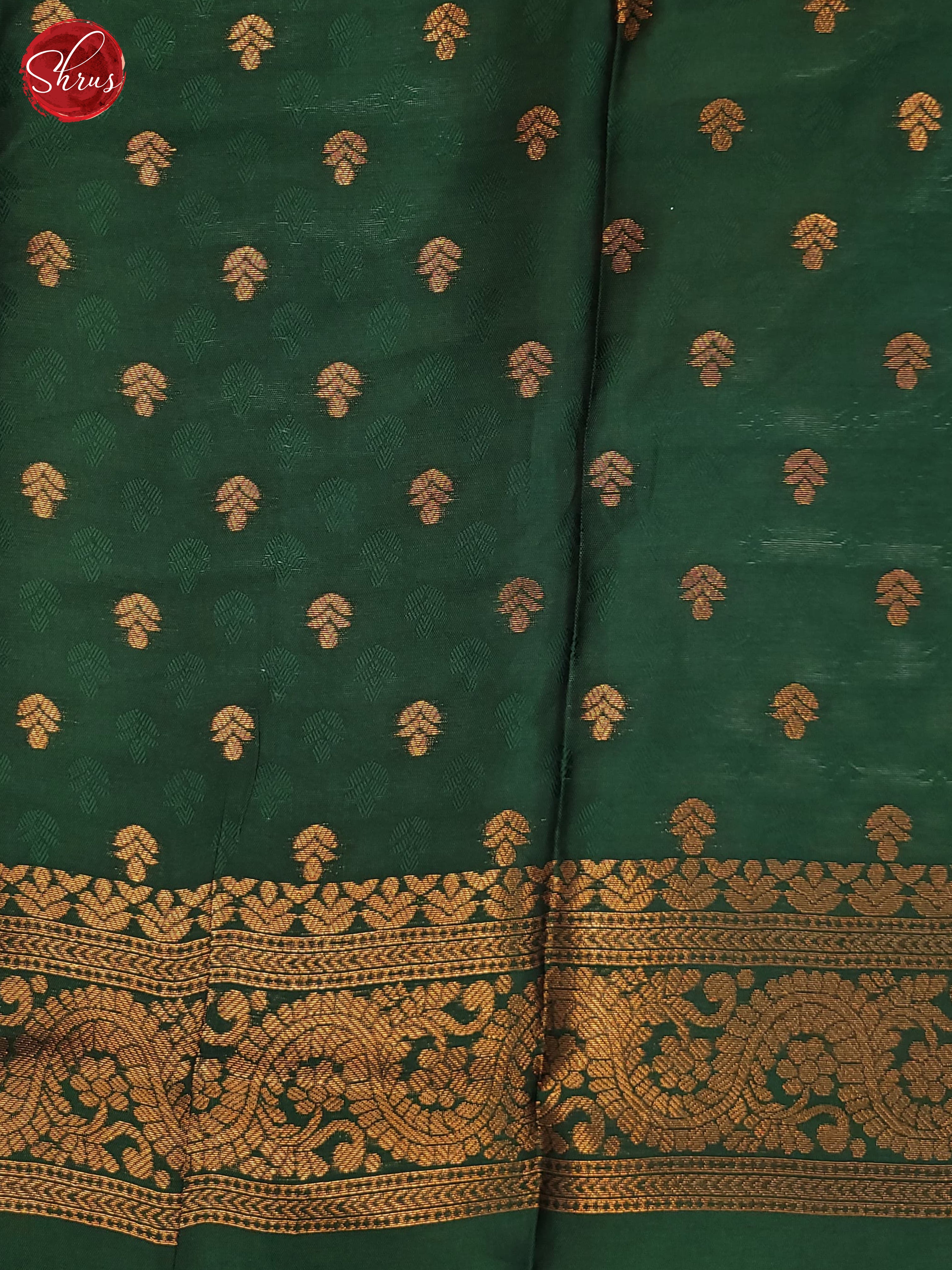 Mathulir Green & Green - Semi Softsilk Saree - Shop on ShrusEternity.com