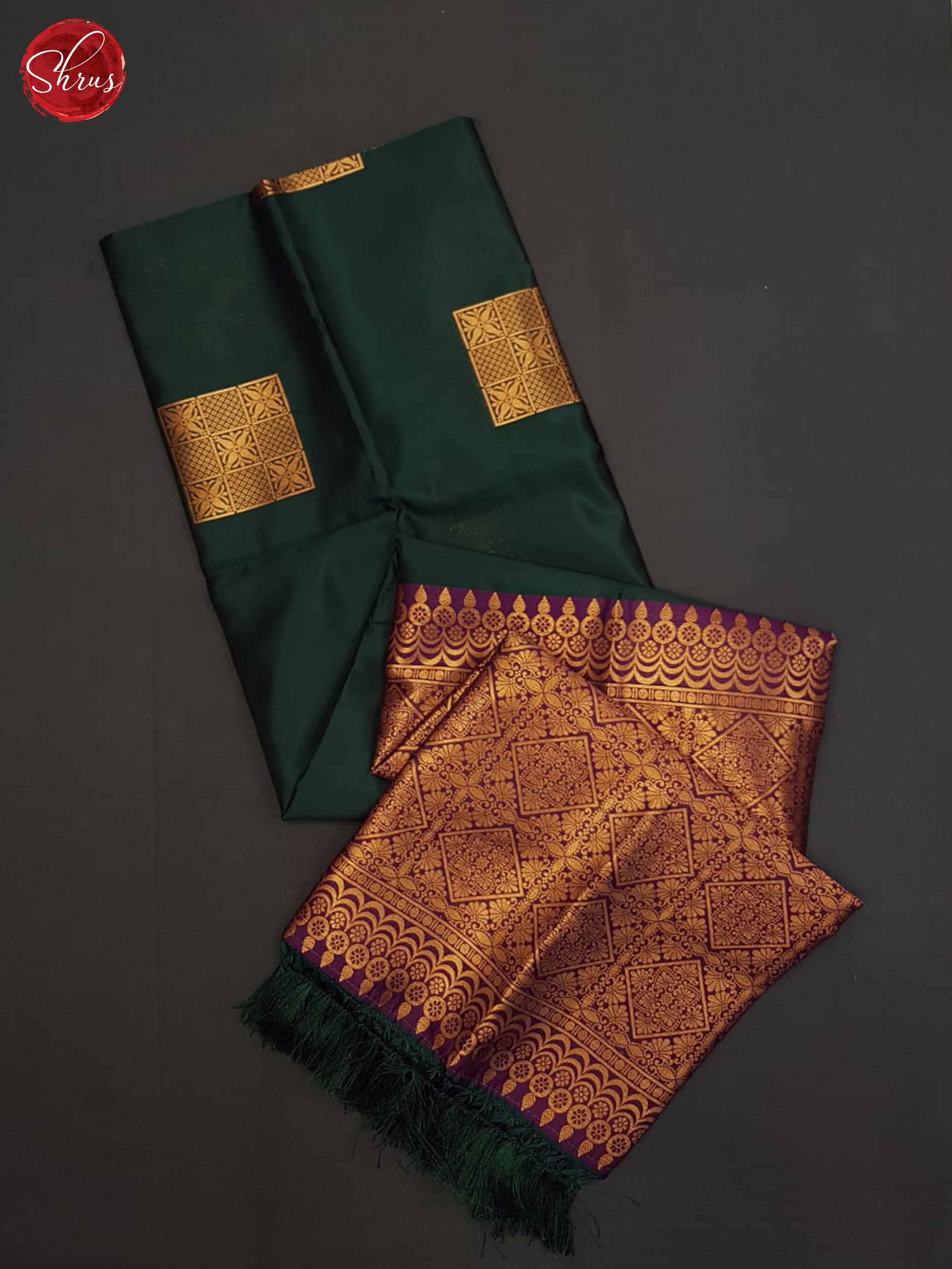 Green And Vadamalli- Semi Soft Silk Saree - Shop on ShrusEternity.com