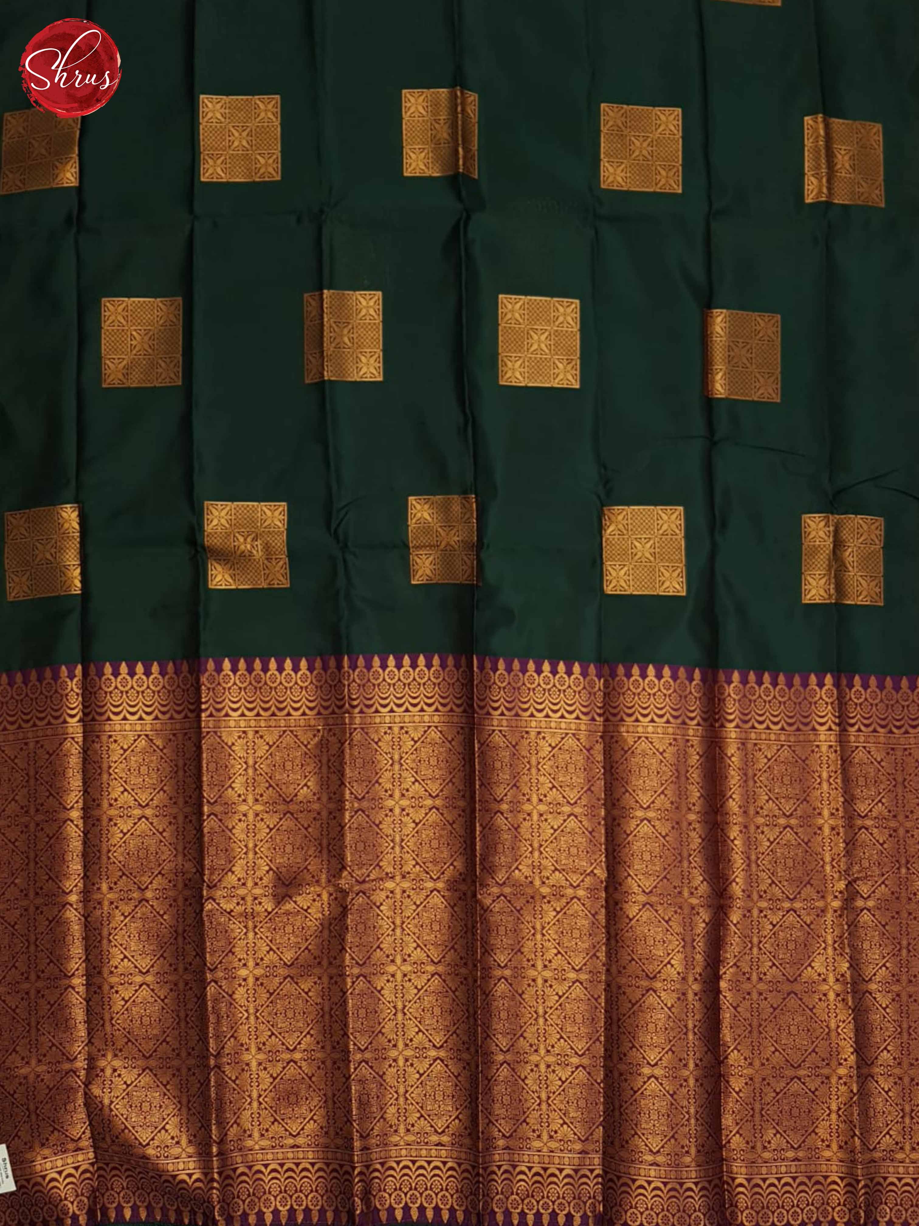 Green And Vadamalli- Semi Soft Silk Saree - Shop on ShrusEternity.com