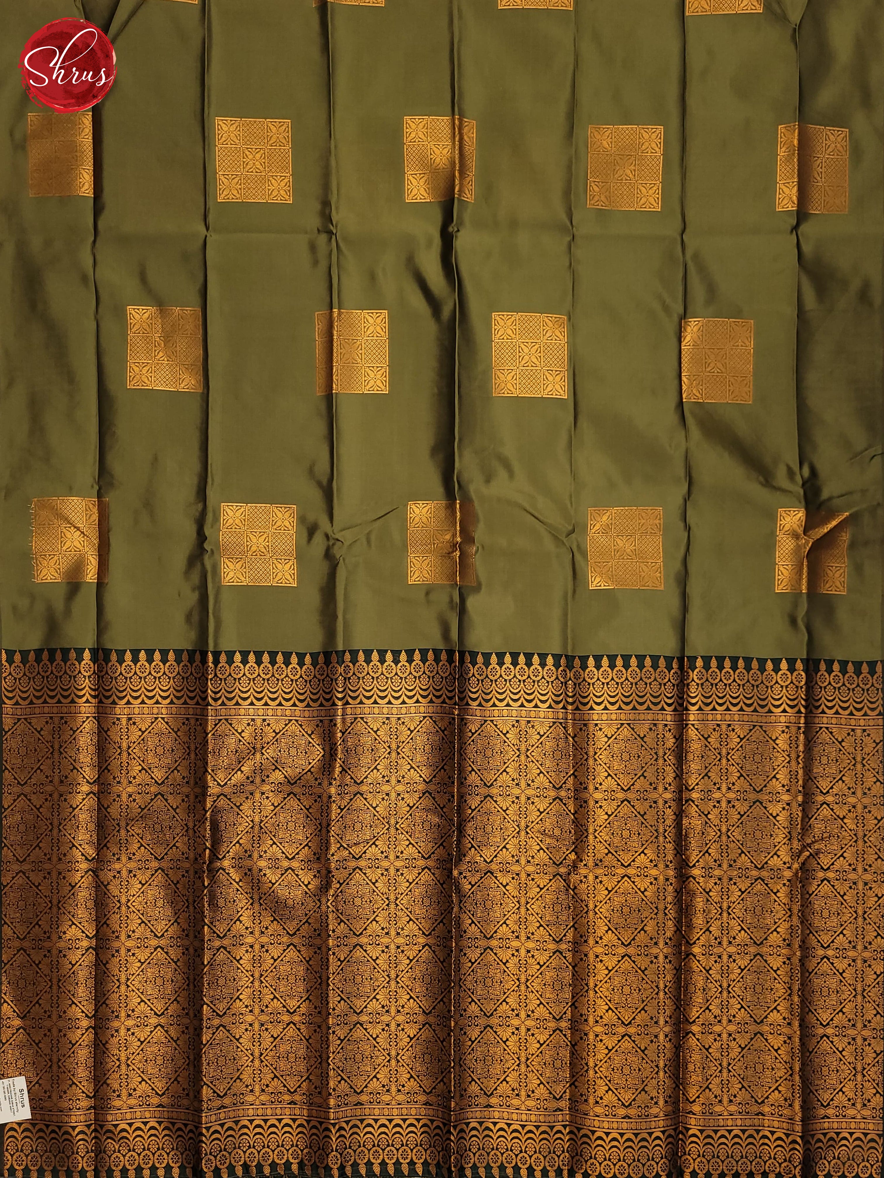 Elachi Green & Green- Semi Soft Silk Saree - Shop on ShrusEternity.com