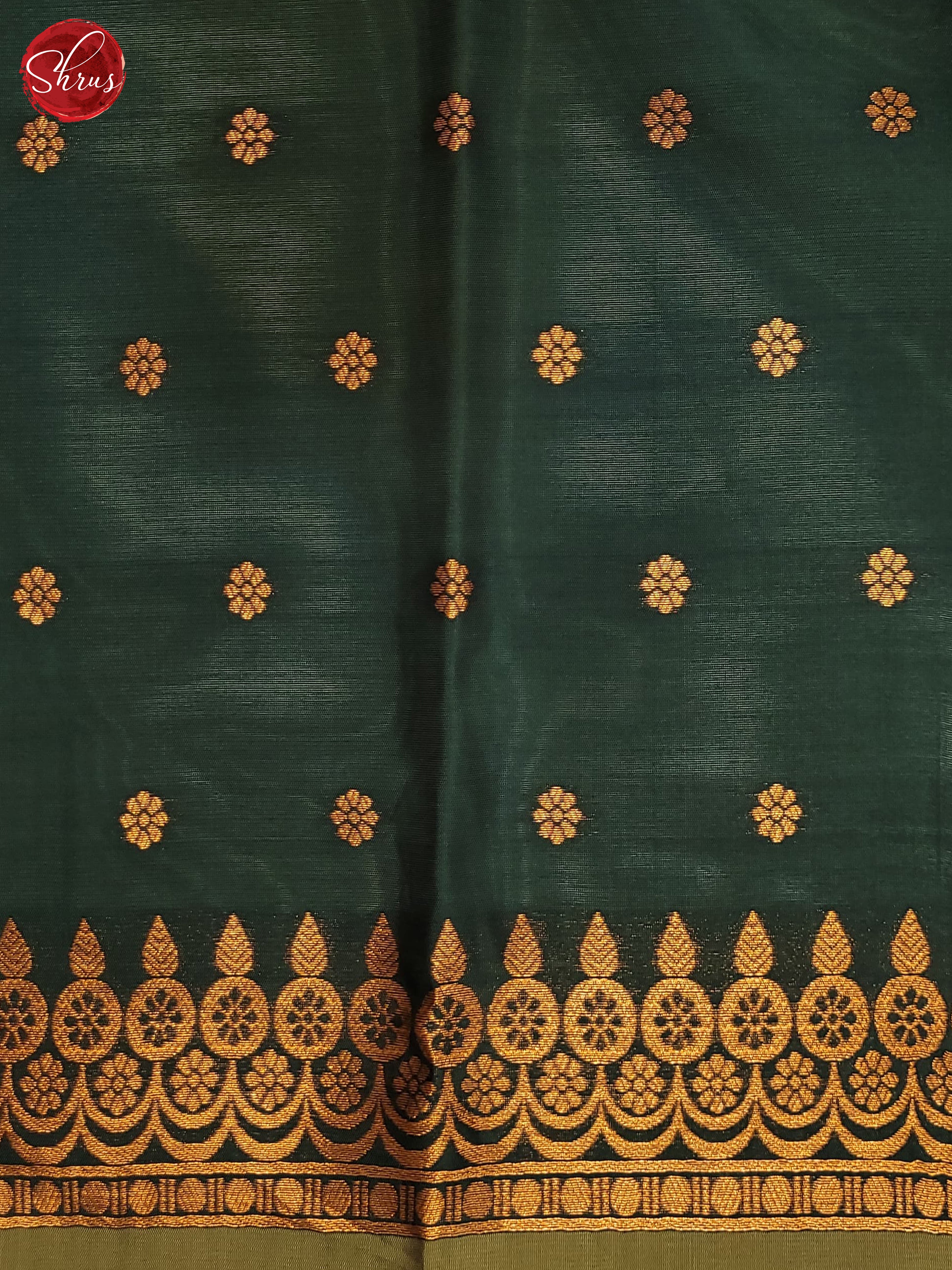 Elachi Green & Green- Semi Soft Silk Saree - Shop on ShrusEternity.com