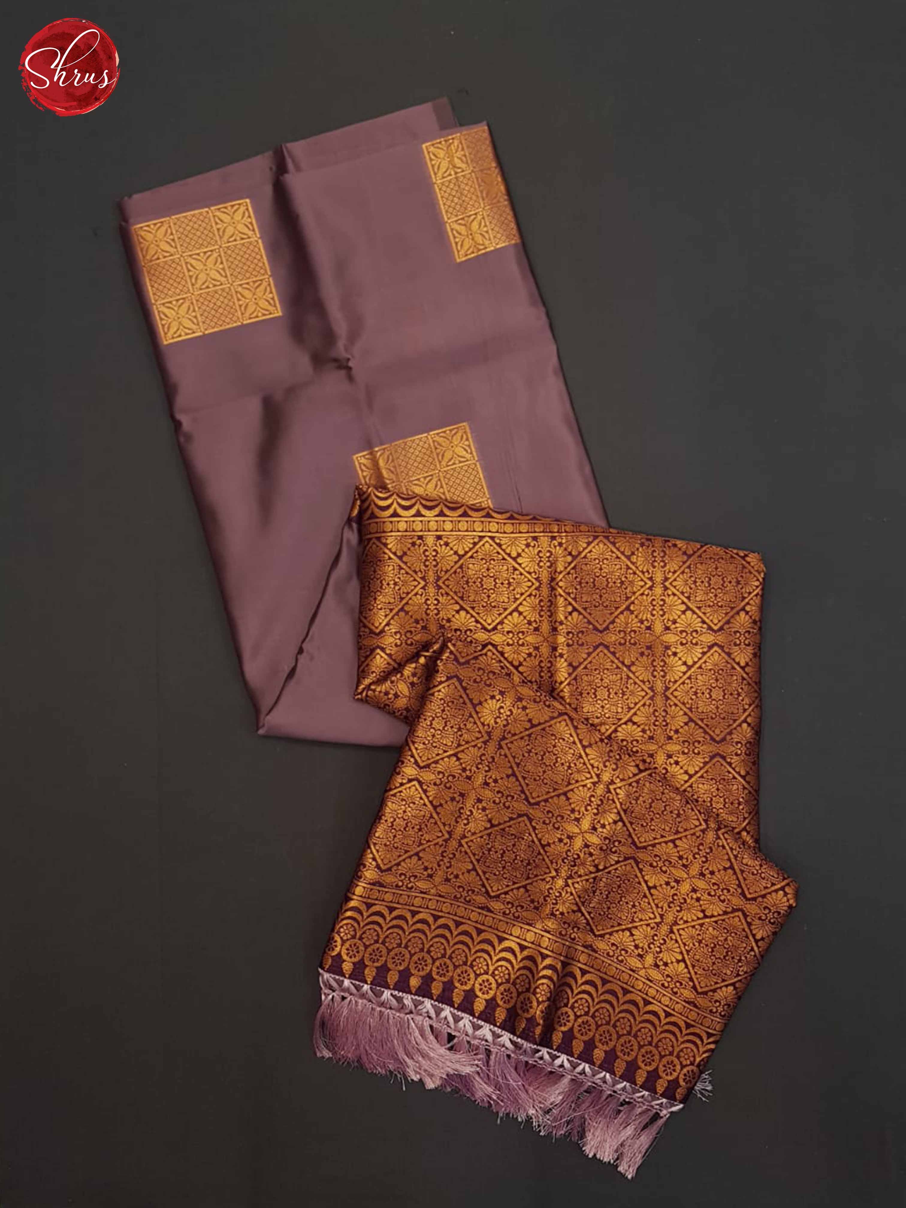 Dusty Wine And Wine- Semi Soft Silk Saree - Shop on ShrusEternity.com