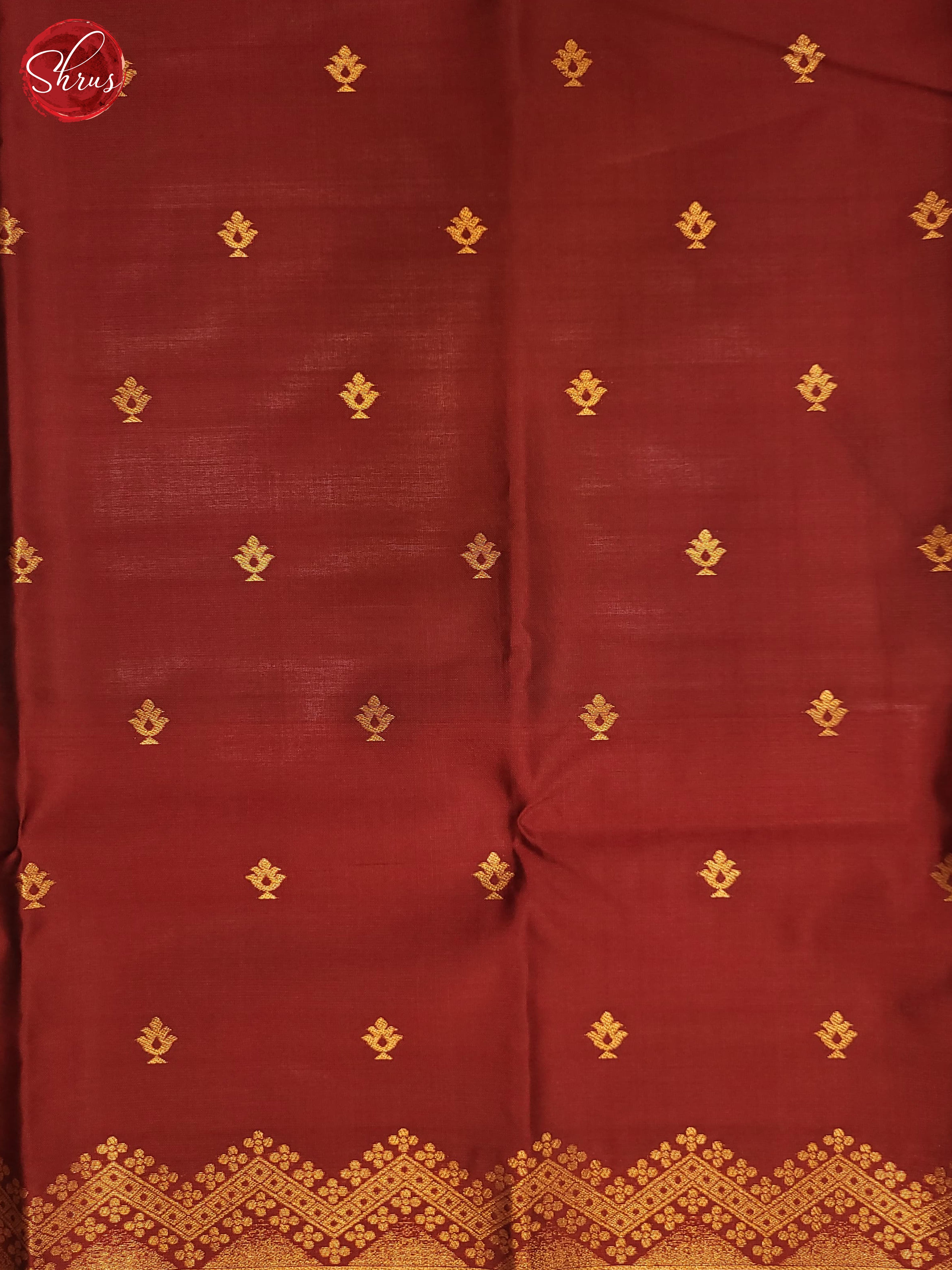 navy Blue & Maroon - Semi Soft silk Saree - Shop on ShrusEternity.com