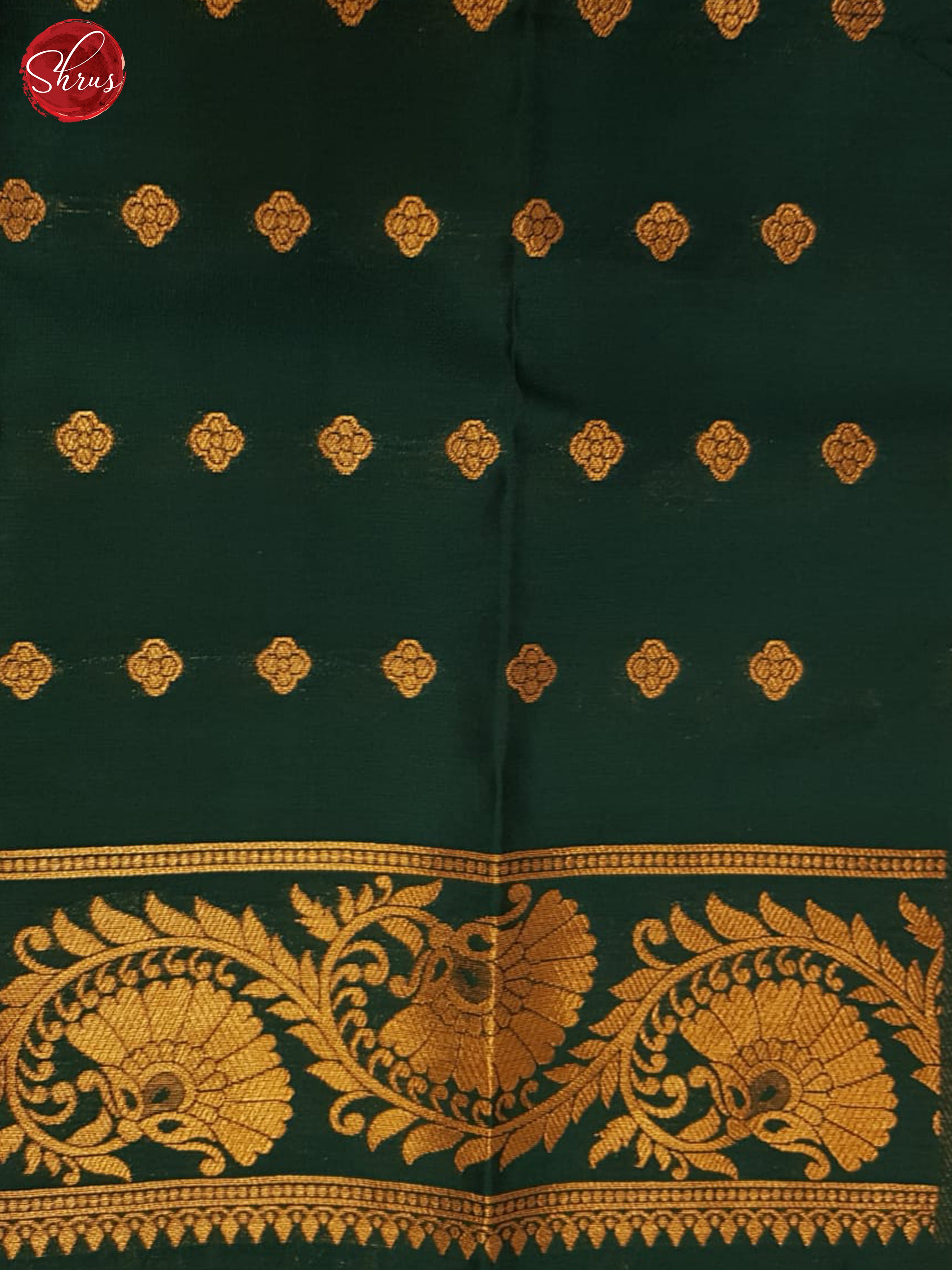 Grey & Green - Semi Softsilk Saree - Shop on ShrusEternity.com