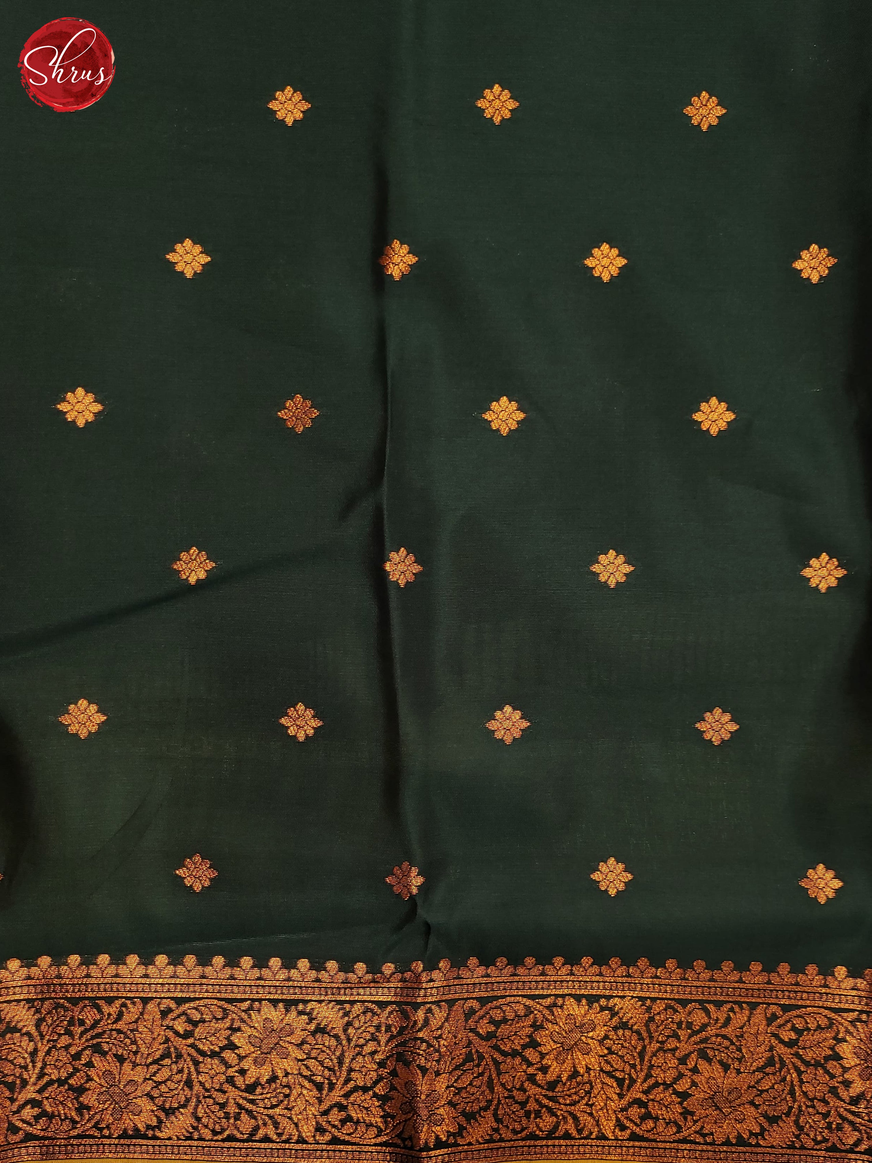 Madhulir Green & Green - Semi Softsilk Saree - Shop on ShrusEternity.com