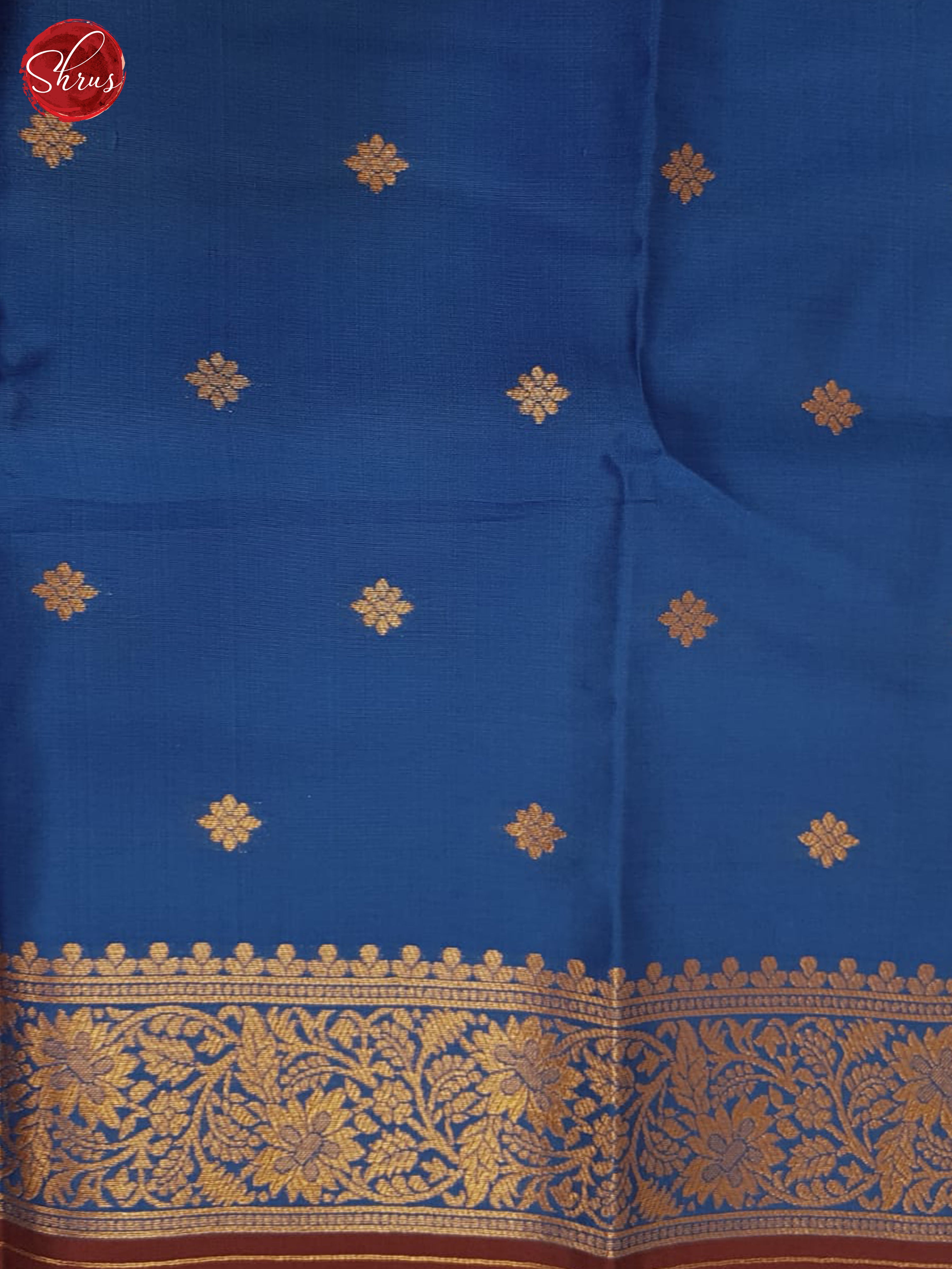 Araku Maroon & Blue- Semi Softsilk Saree - Shop on ShrusEternity.com