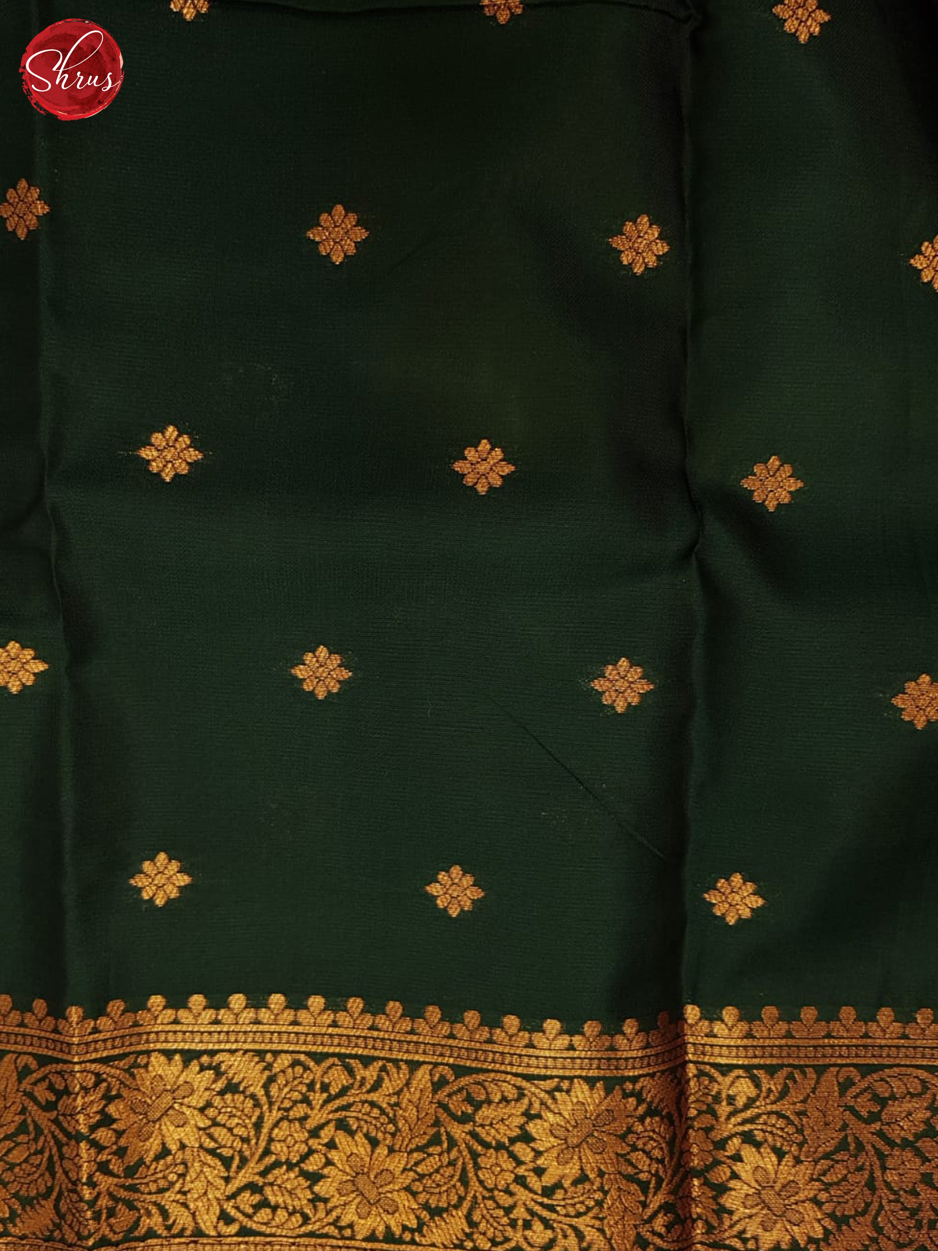 WIne & Green - Semi Soft silk Saree - Shop on ShrusEternity.com