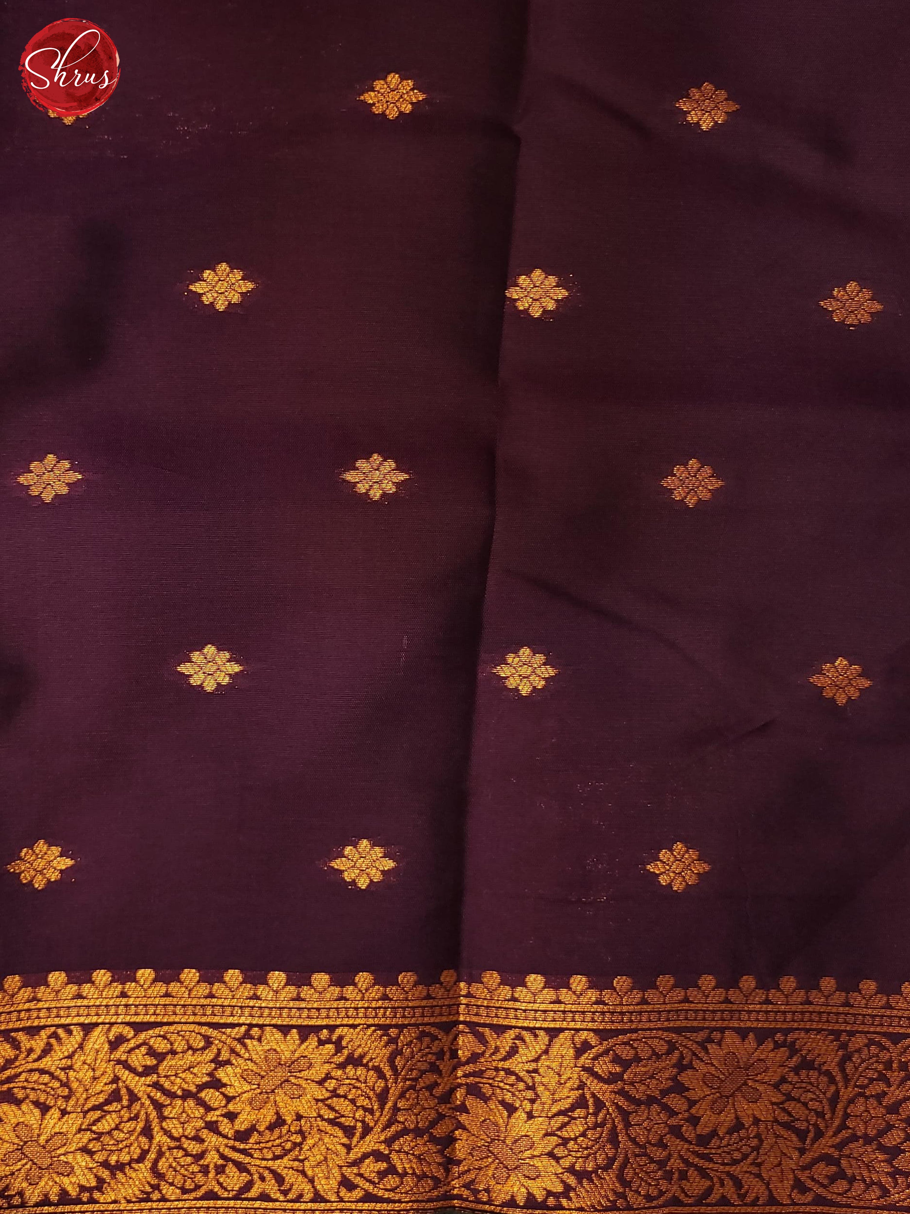 Dark Green & Purple - Semi Softsilk Saree - Shop on ShrusEternity.com