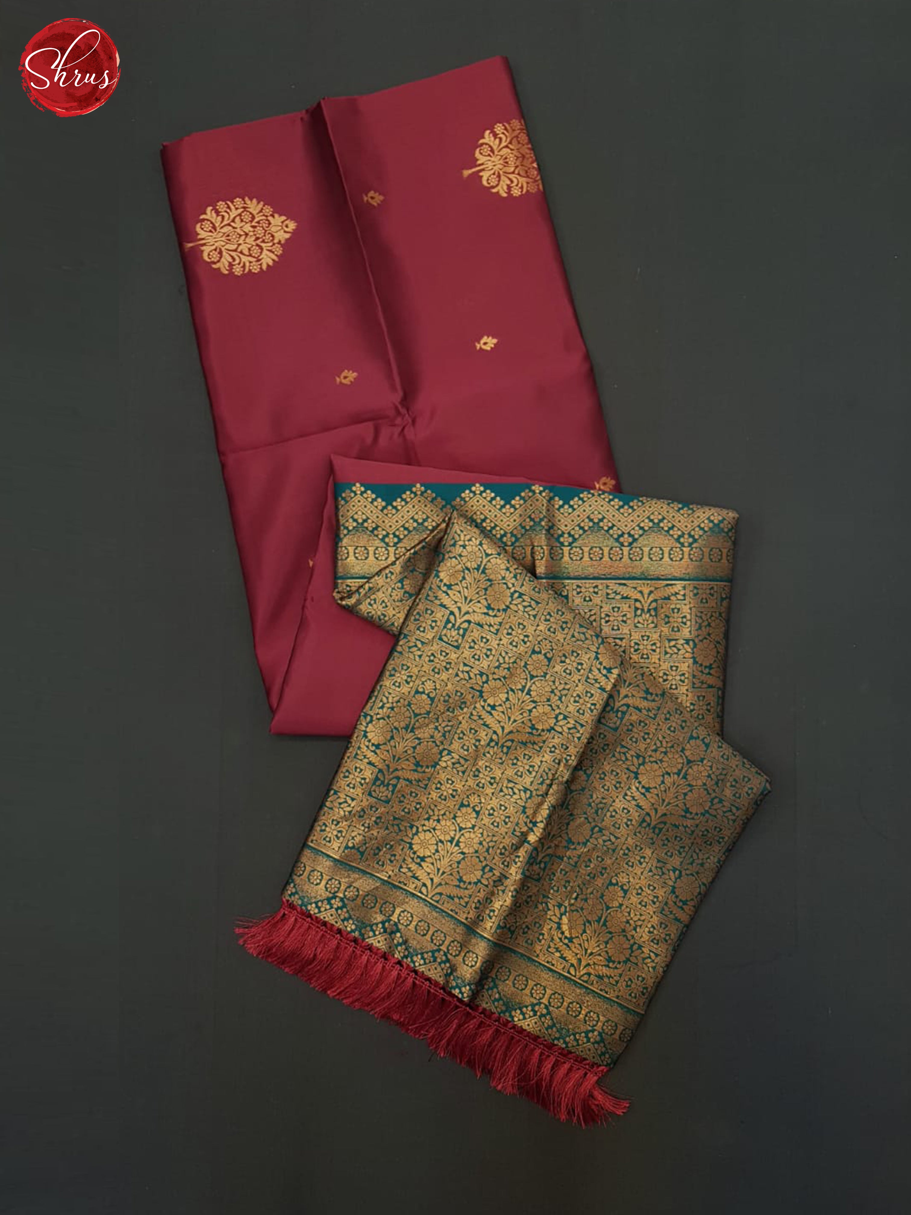 majenta  pink and green- Semi Soft Silk Saree - Shop on ShrusEternity.com