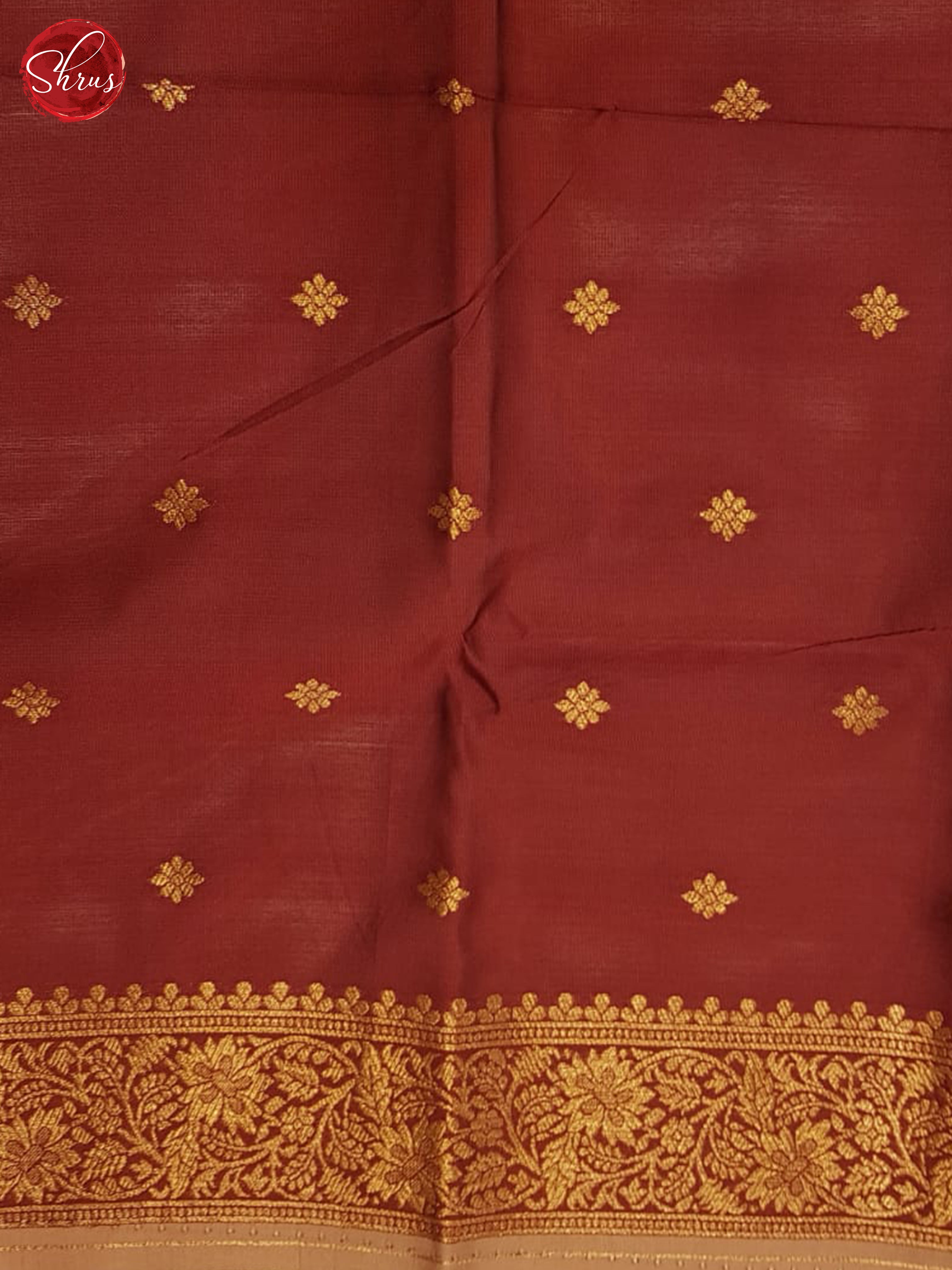 Dusty Brown And Arraku Maroon- semi soft silk saree - Shop on ShrusEternity.com