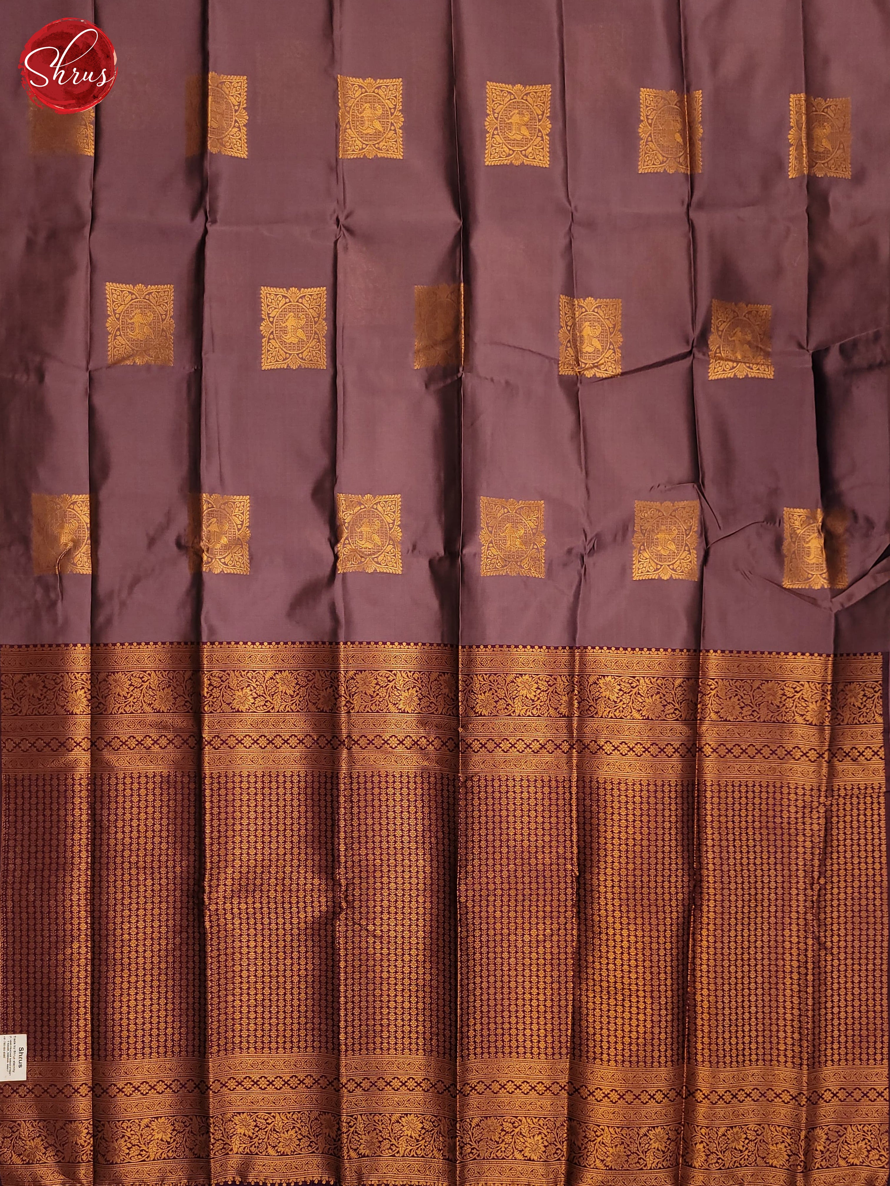 Onion pink & Wine - Semi Soft Silk Saree - Shop on ShrusEternity.com