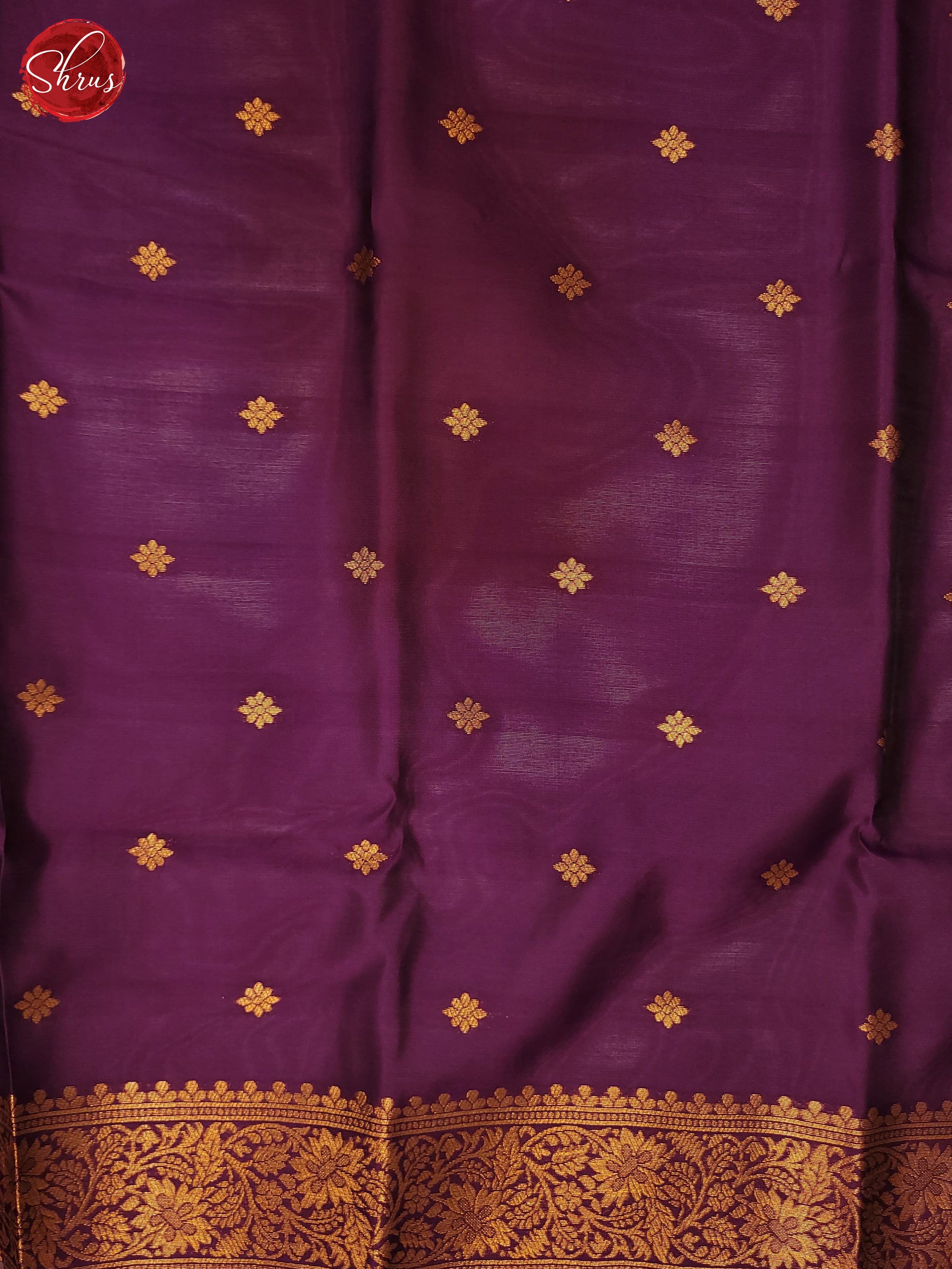 Onion pink & Wine - Semi Soft Silk Saree - Shop on ShrusEternity.com