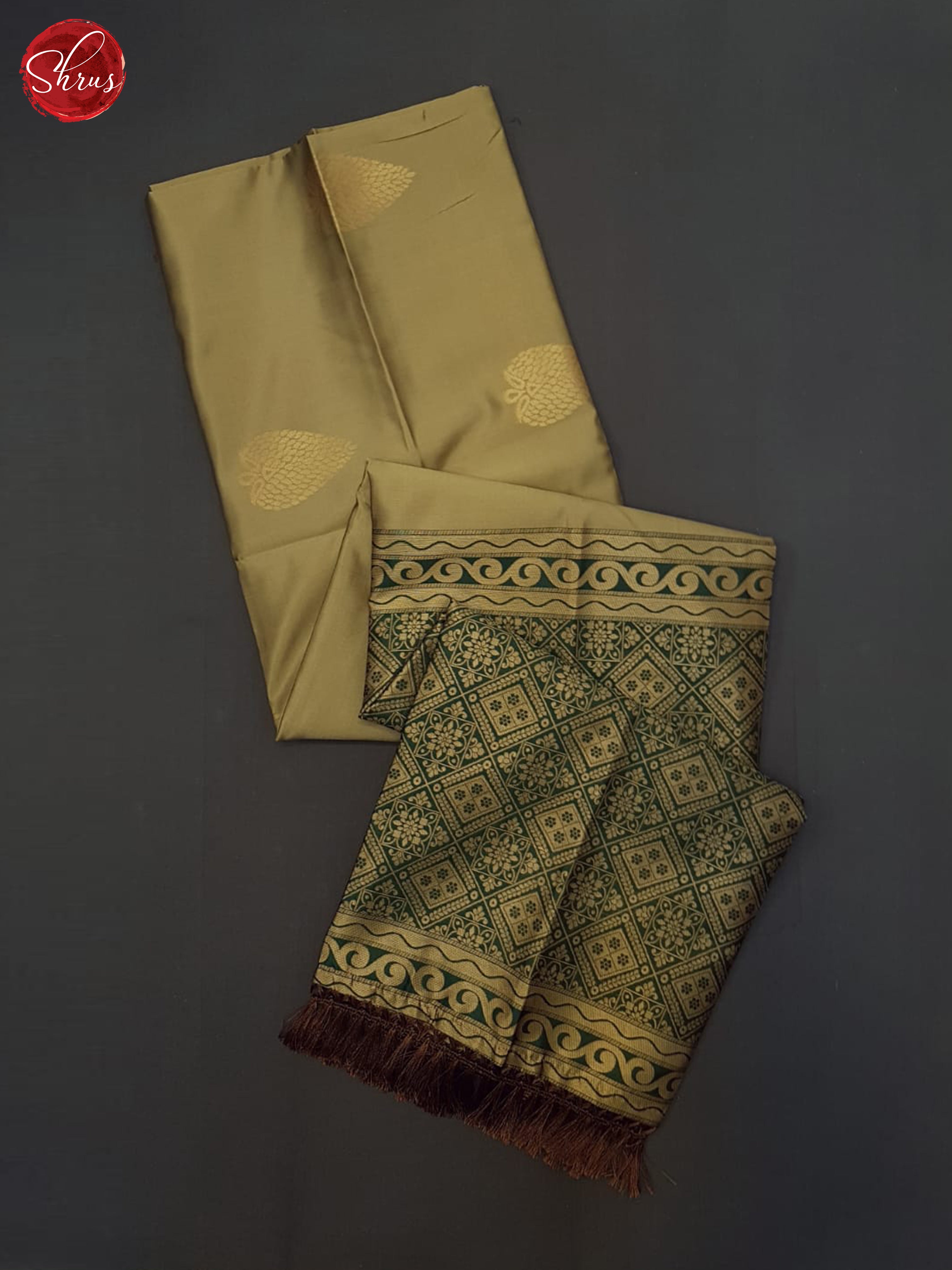 grey and green - Semi Soft Silk Saree - Shop on ShrusEternity.com