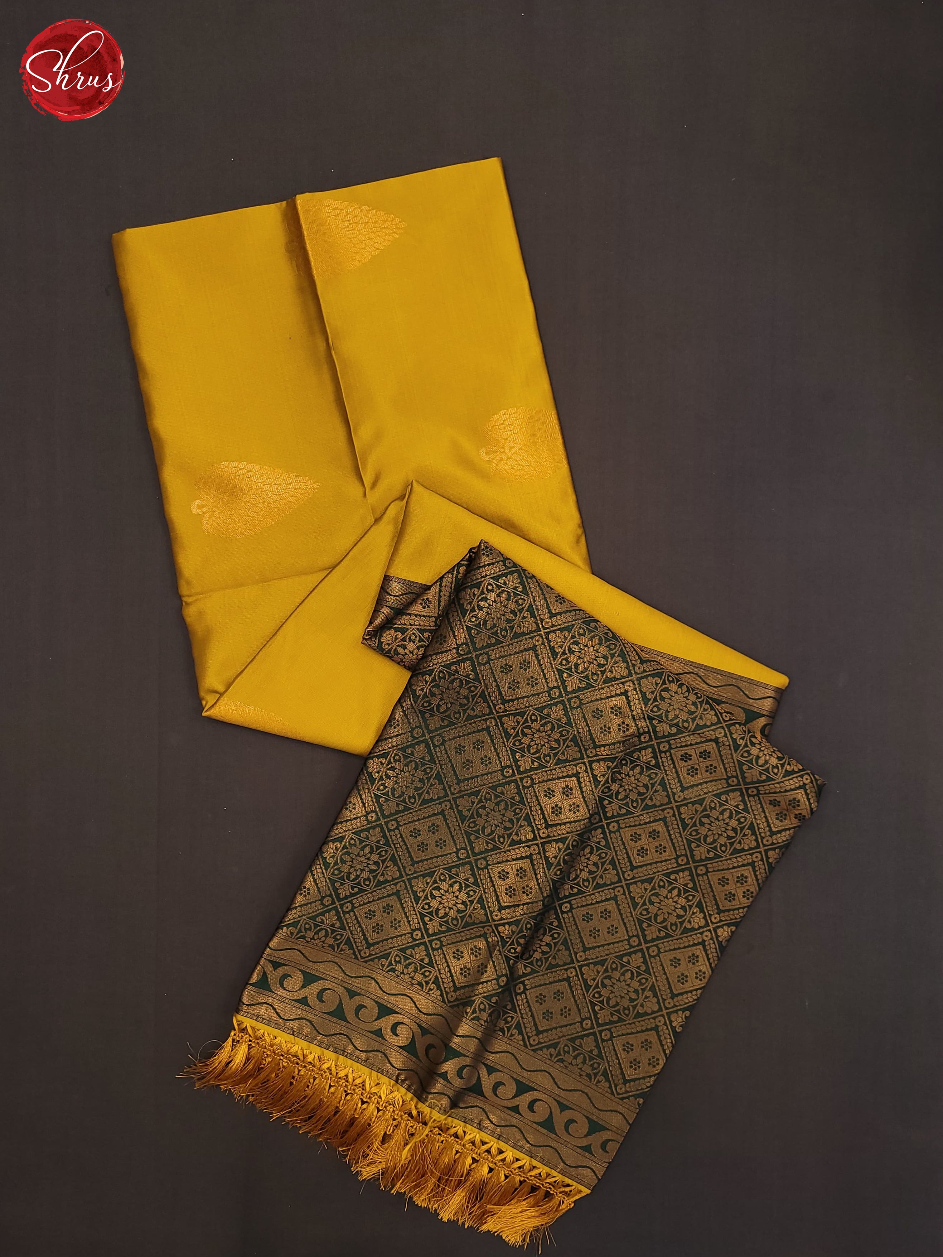 yellow and green - semi soft Silk Saree - Shop on ShrusEternity.com