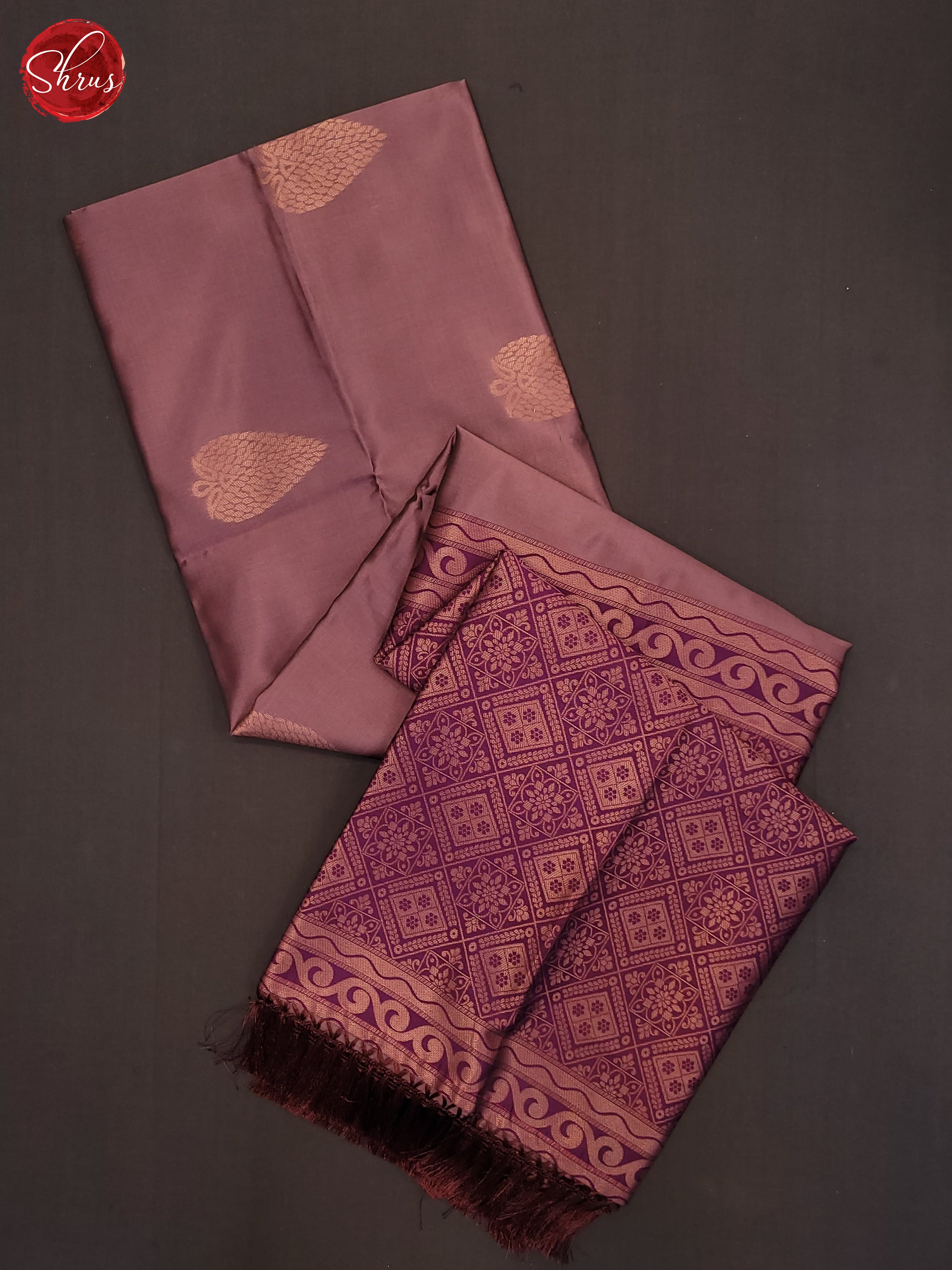 Mild lavander & Purple -Semi Soft Silk Saree - Shop on ShrusEternity.com