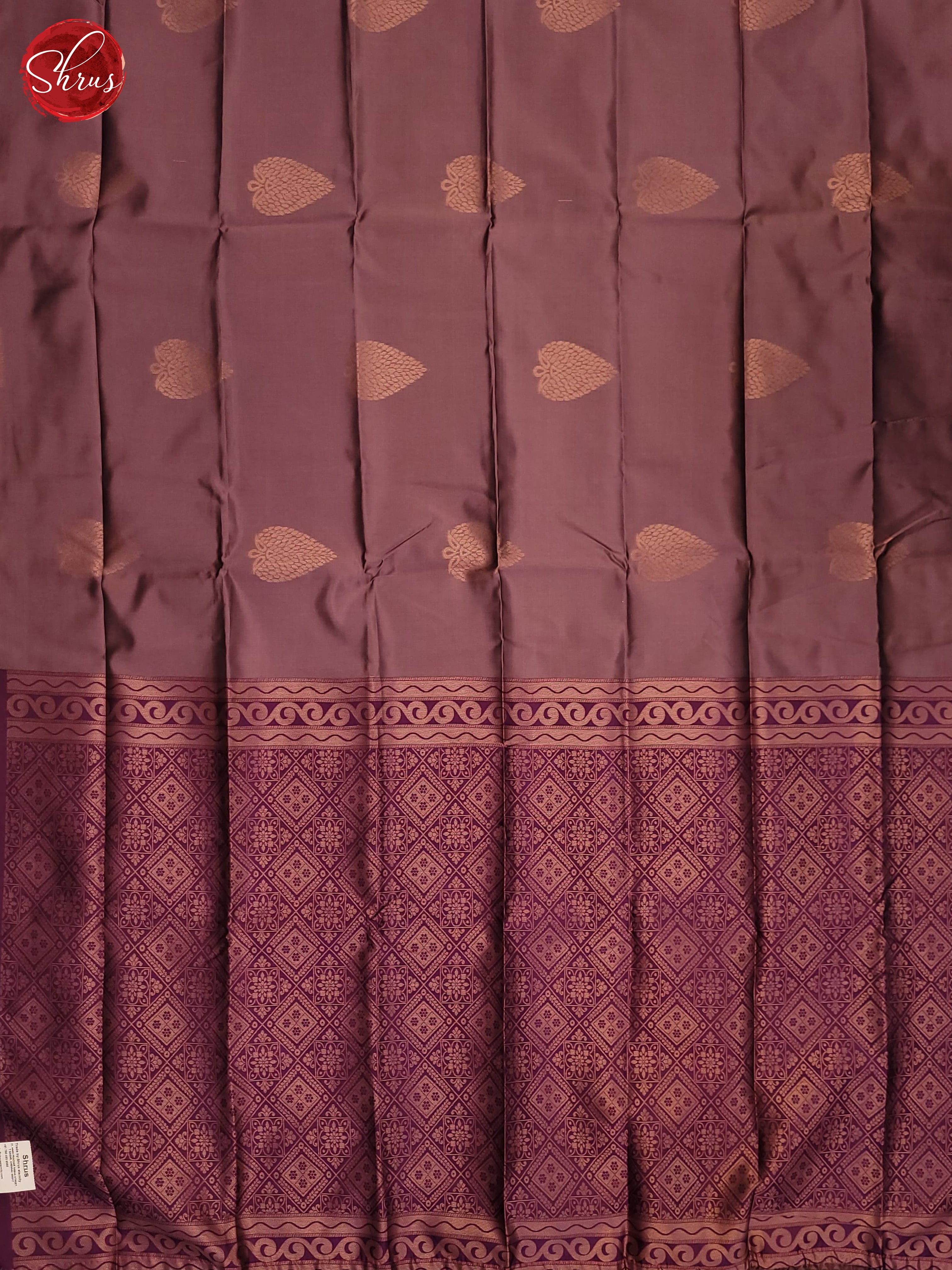 Mild lavander & Purple -Semi Soft Silk Saree - Shop on ShrusEternity.com