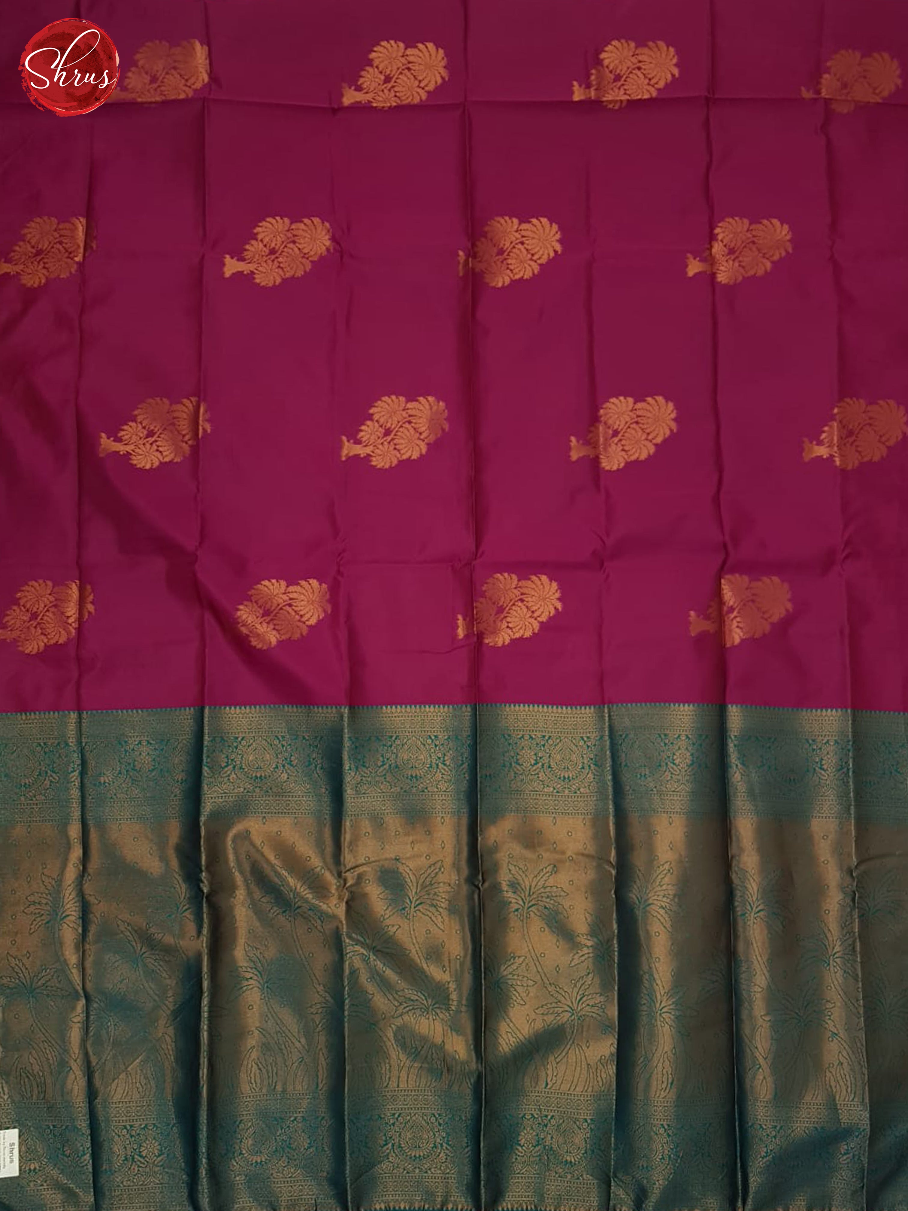 pink and green - Semi Soft Silk saree - Shop on ShrusEternity.com