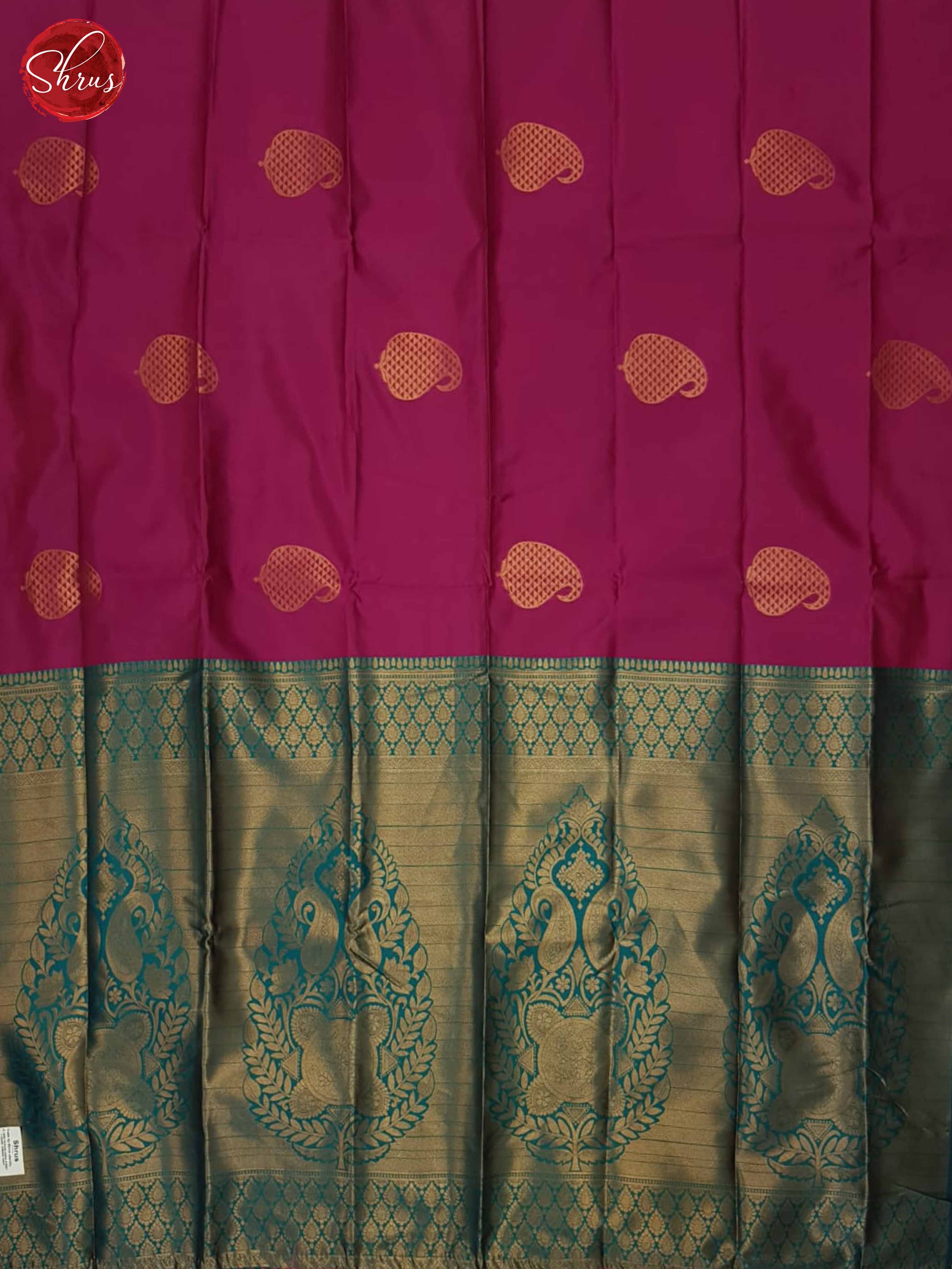 Pink And Green- Semi Soft Silk Saree - Shop on ShrusEternity.com