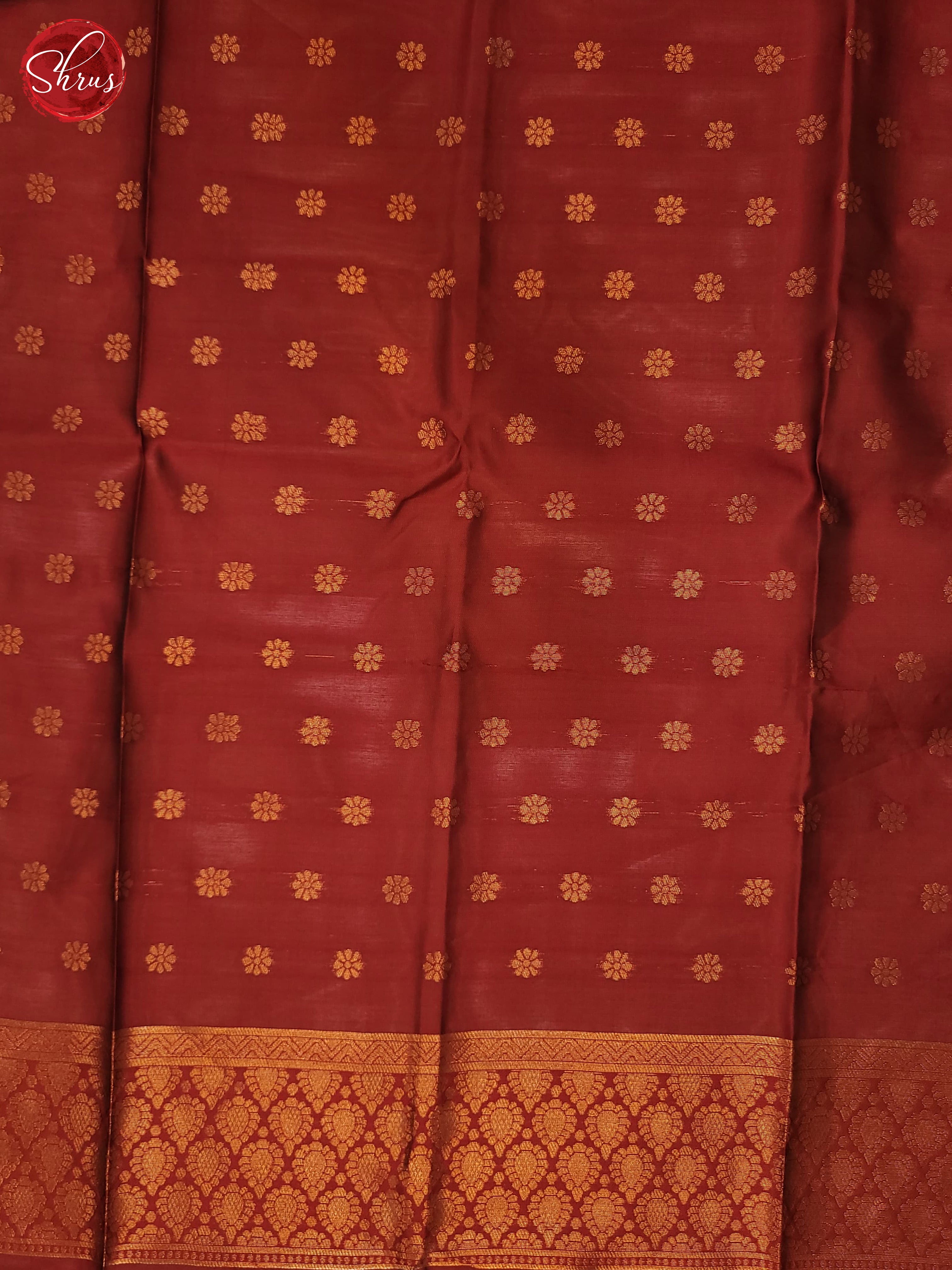 Mild lavender & Maroon- semi Soft Silk Saree - Shop on ShrusEternity.com