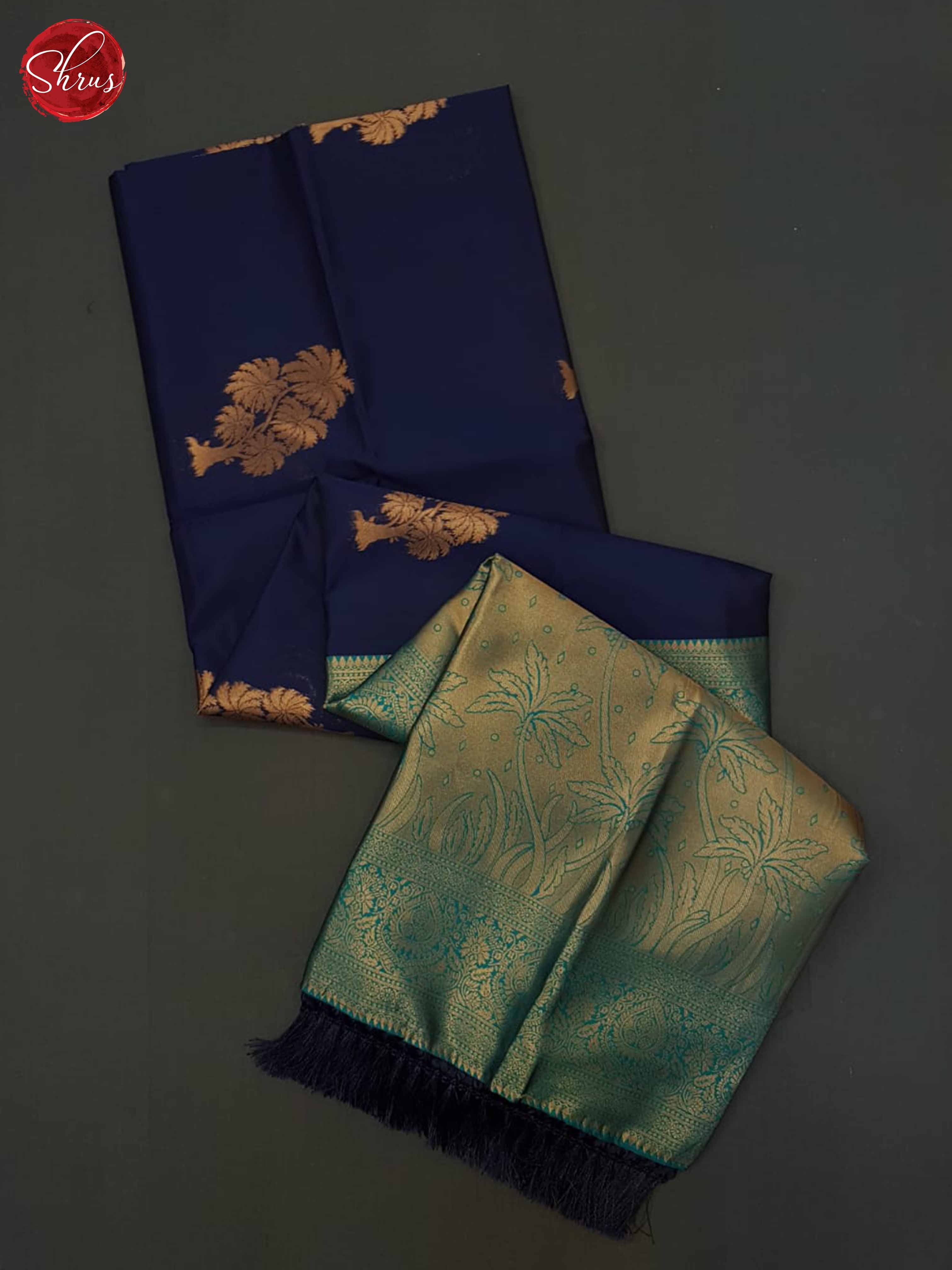 Blue And Green - Semi Soft Silk Saree - Shop on ShrusEternity.com