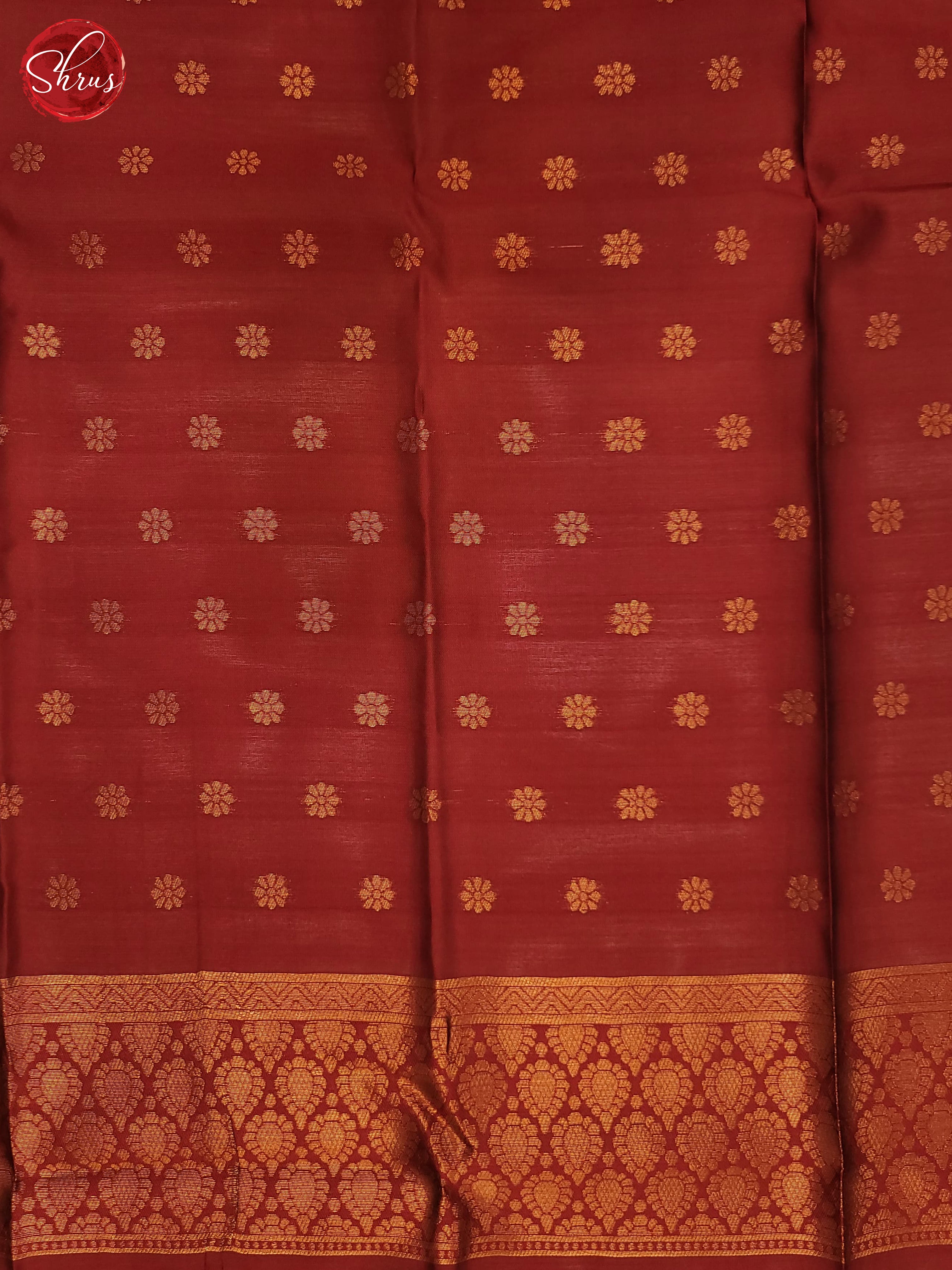 Beige & maroon - Semi Soft Silk Saree - Shop on ShrusEternity.com