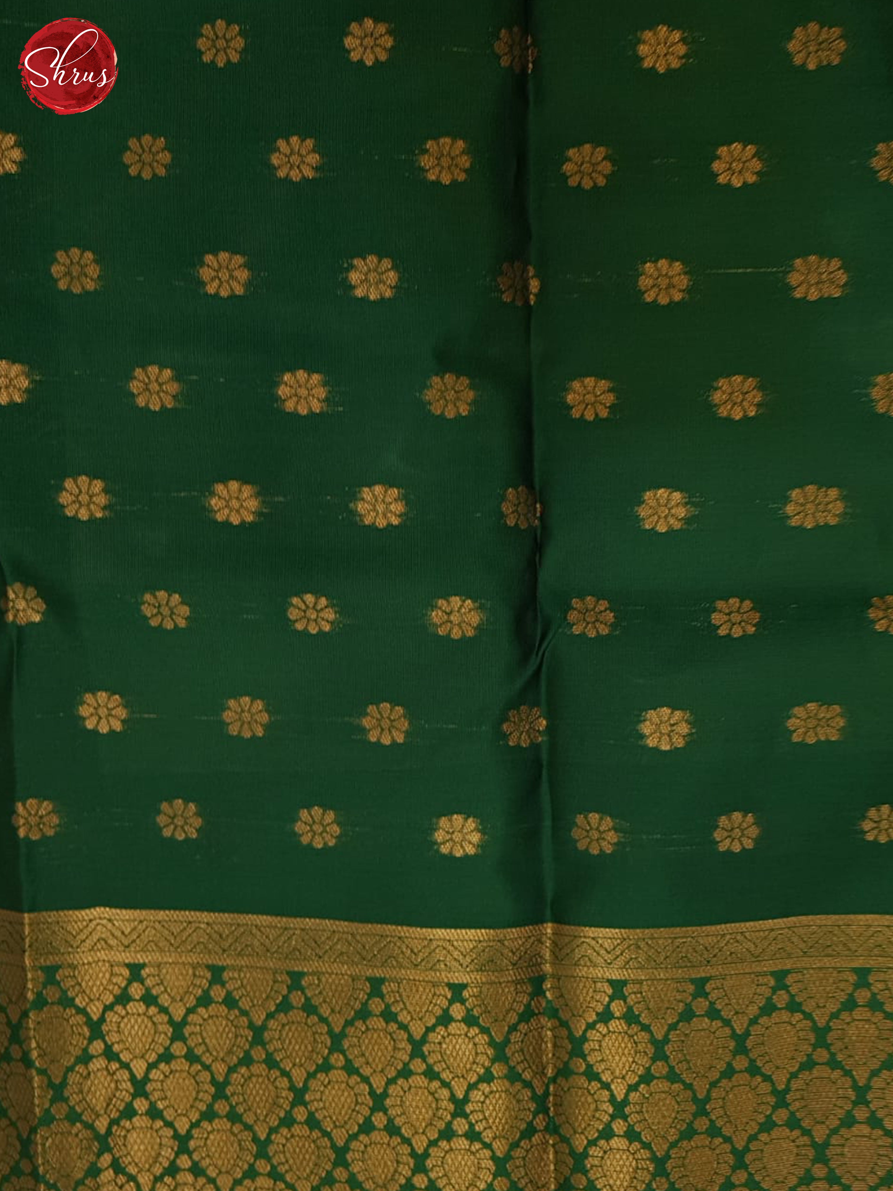 Mathulir green and Green - Semi Soft Silk Saree - Shop on ShrusEternity.com