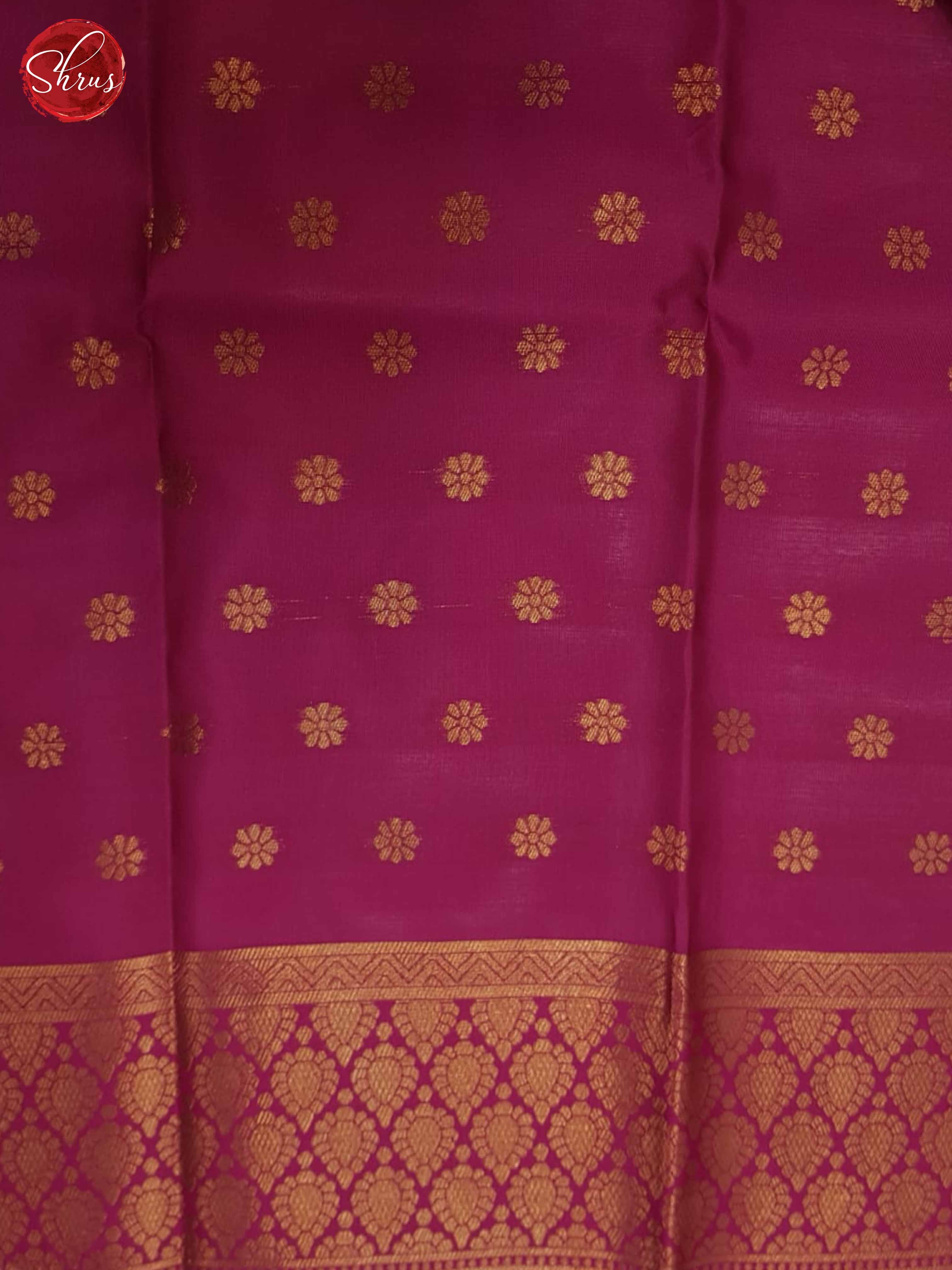 Green And Pink- Semi Soft Silk Saree - Shop on ShrusEternity.com