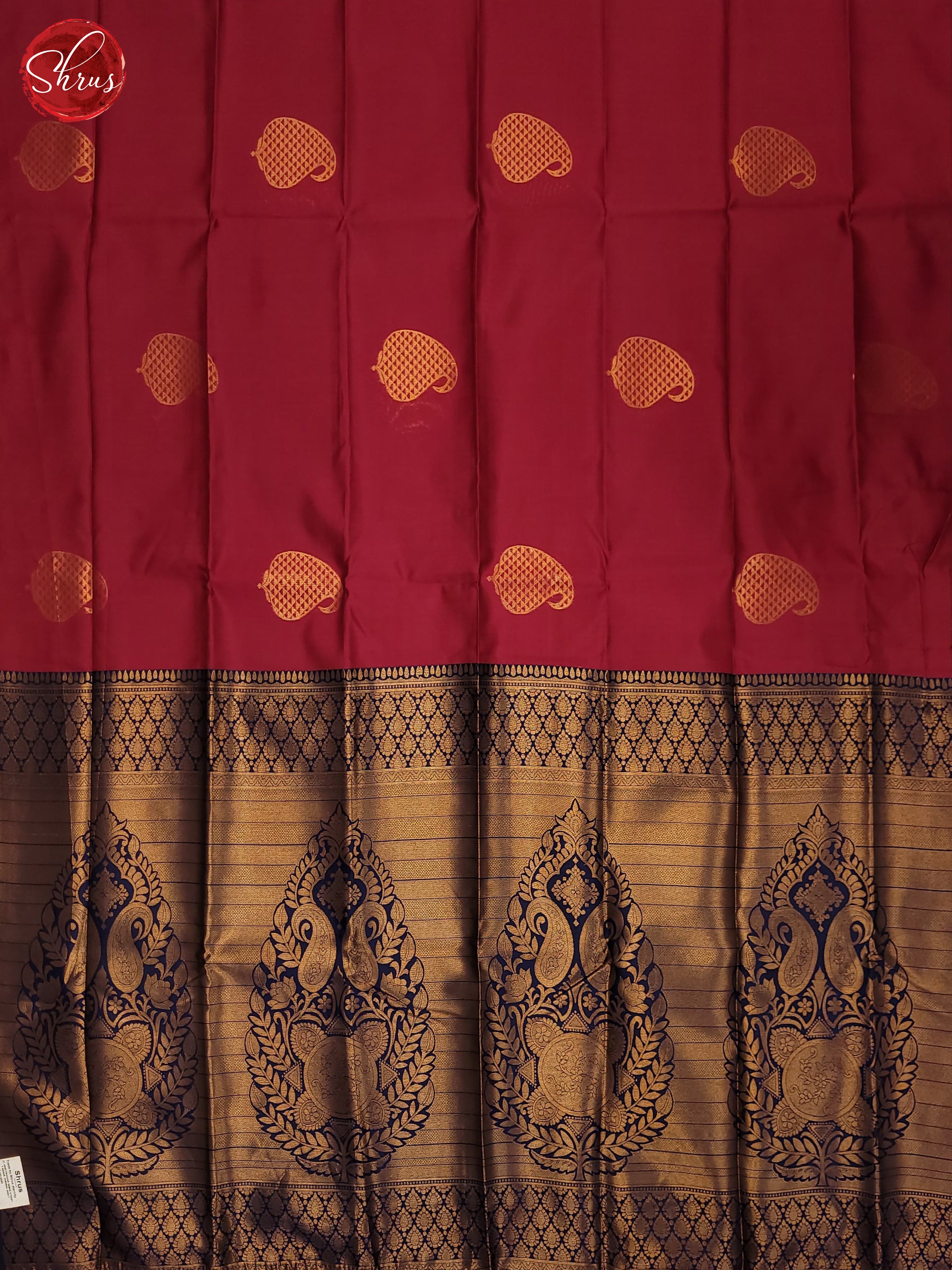 pink & Blue- Semi Soft Silk Saree - Shop on ShrusEternity.com