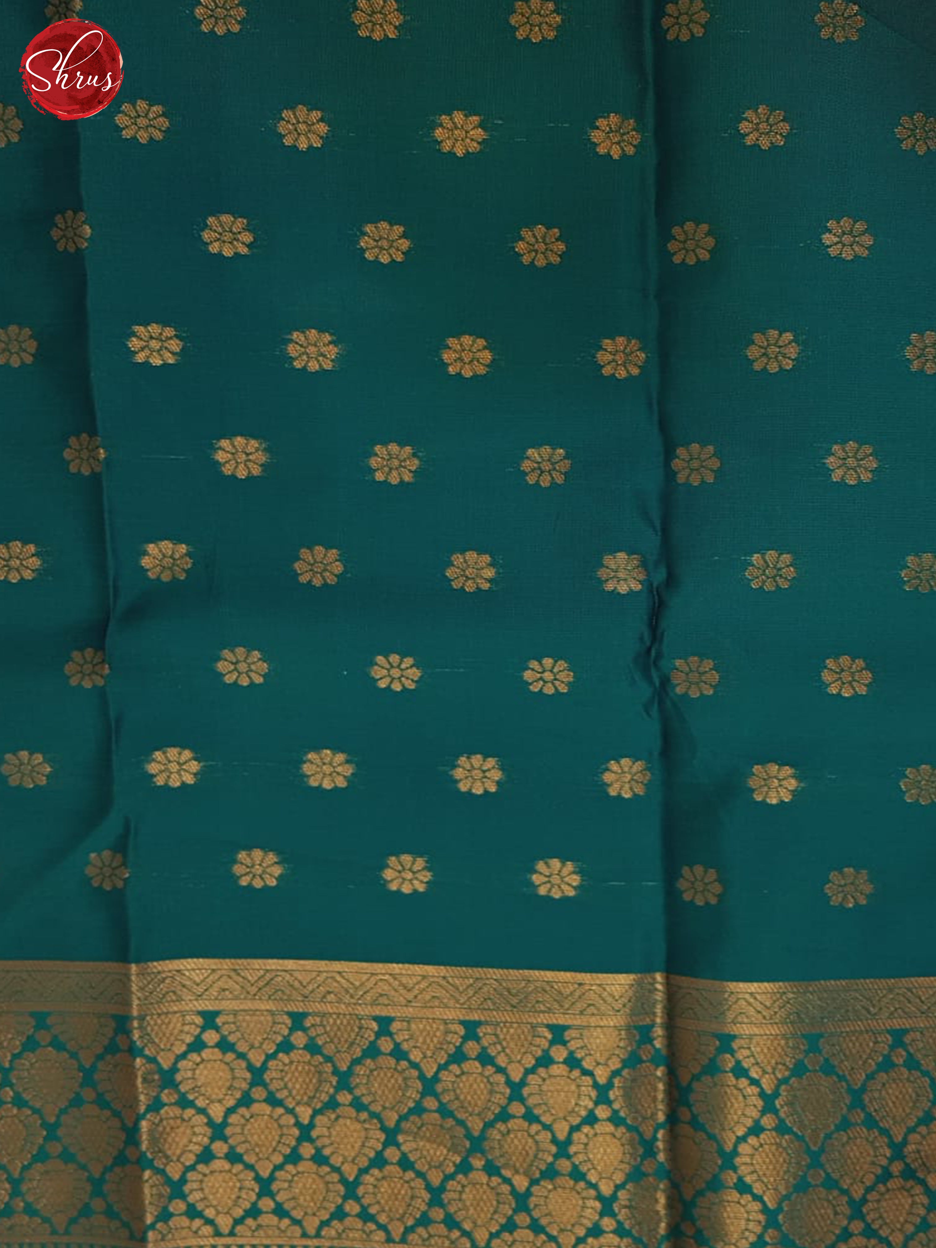 blue and green -Semi Soft Silk Saree - Shop on ShrusEternity.com