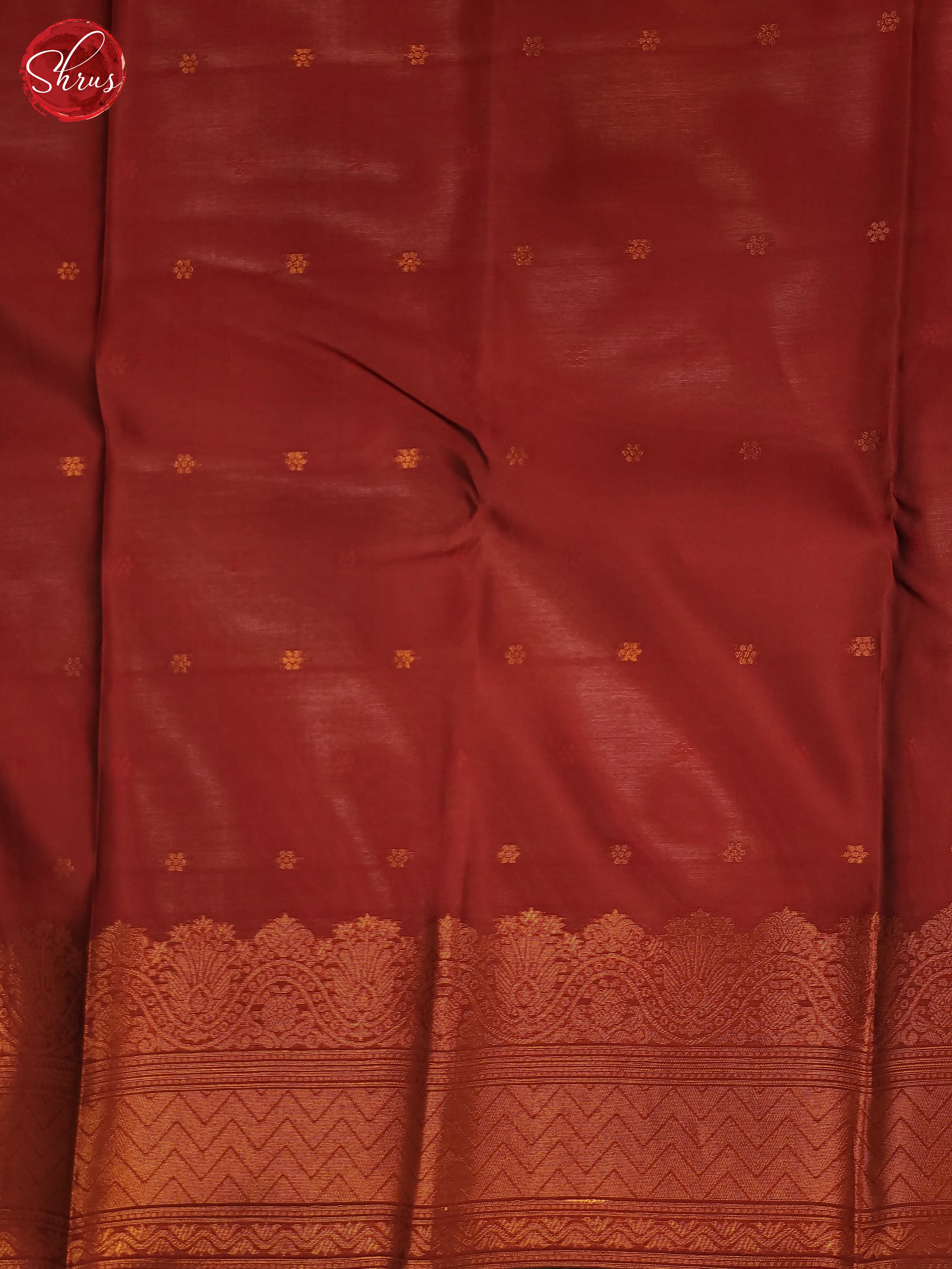 Bottle Green & Maroon- Semi Soft Silk Saree - Shop on ShrusEternity.com