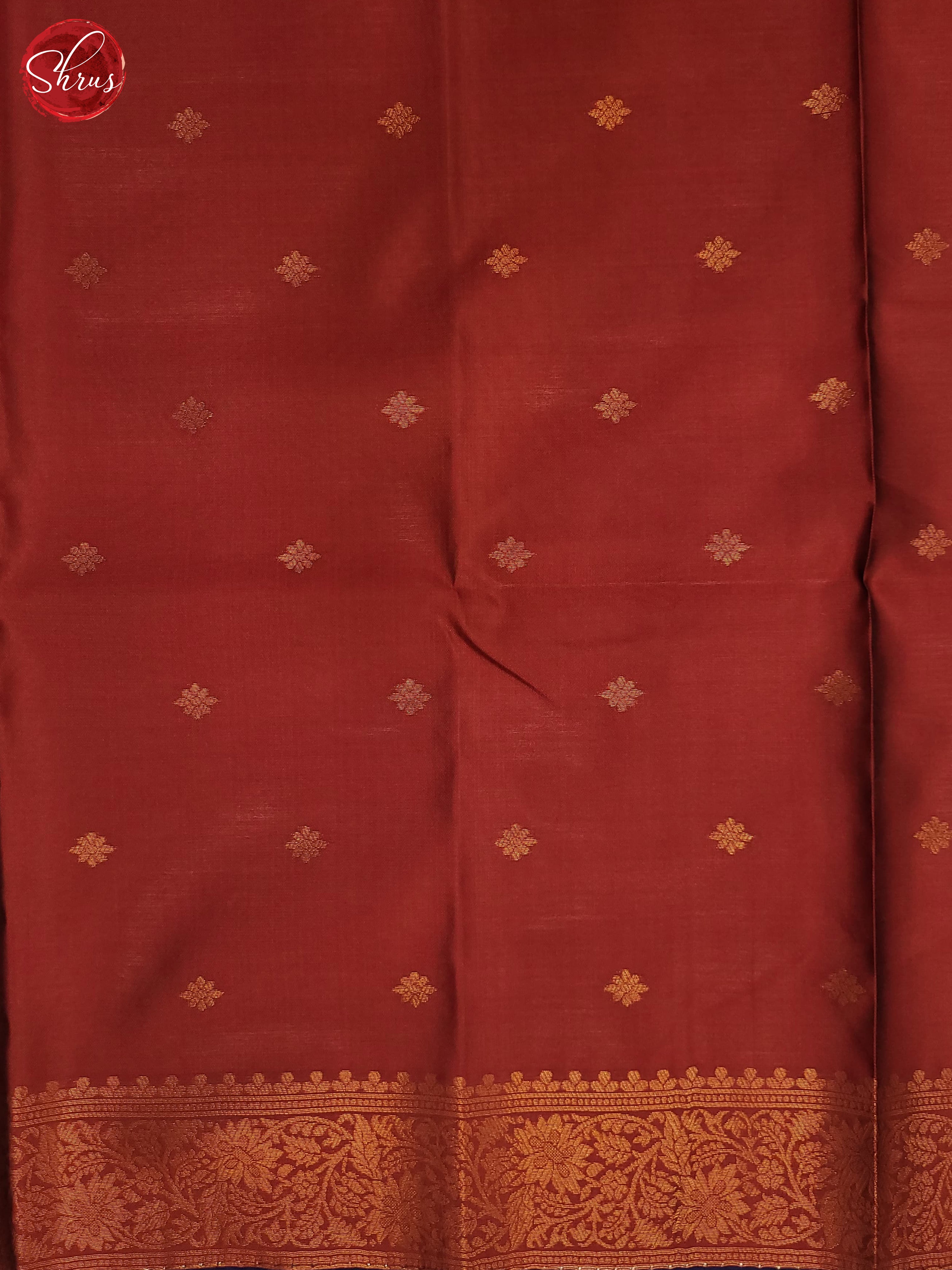 Navy Blue & Maroon  - Semi Soft Silk Saree - Shop on ShrusEternity.com