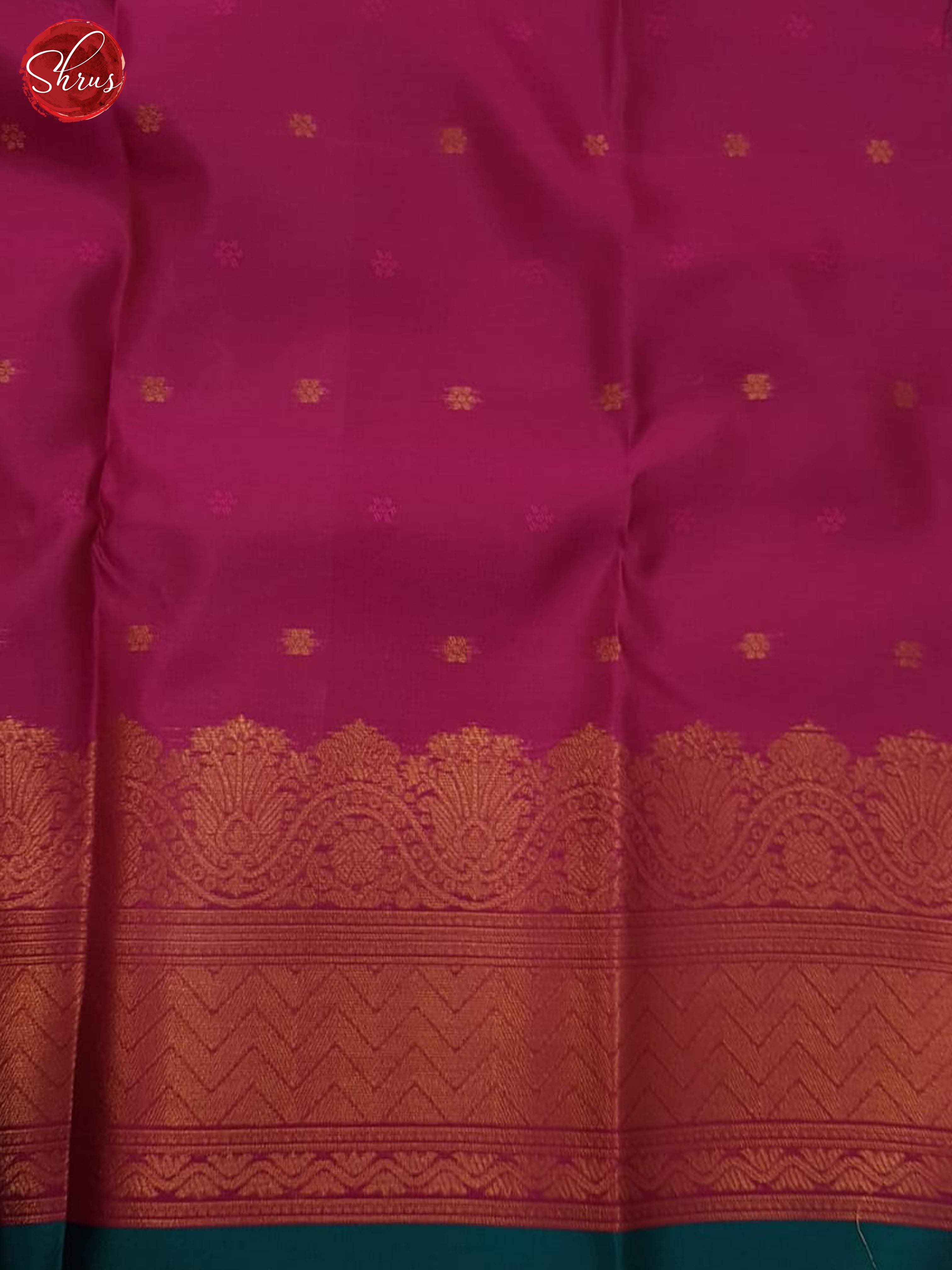 Green & Pink - Semi Softsilk Saree - Shop on ShrusEternity.com