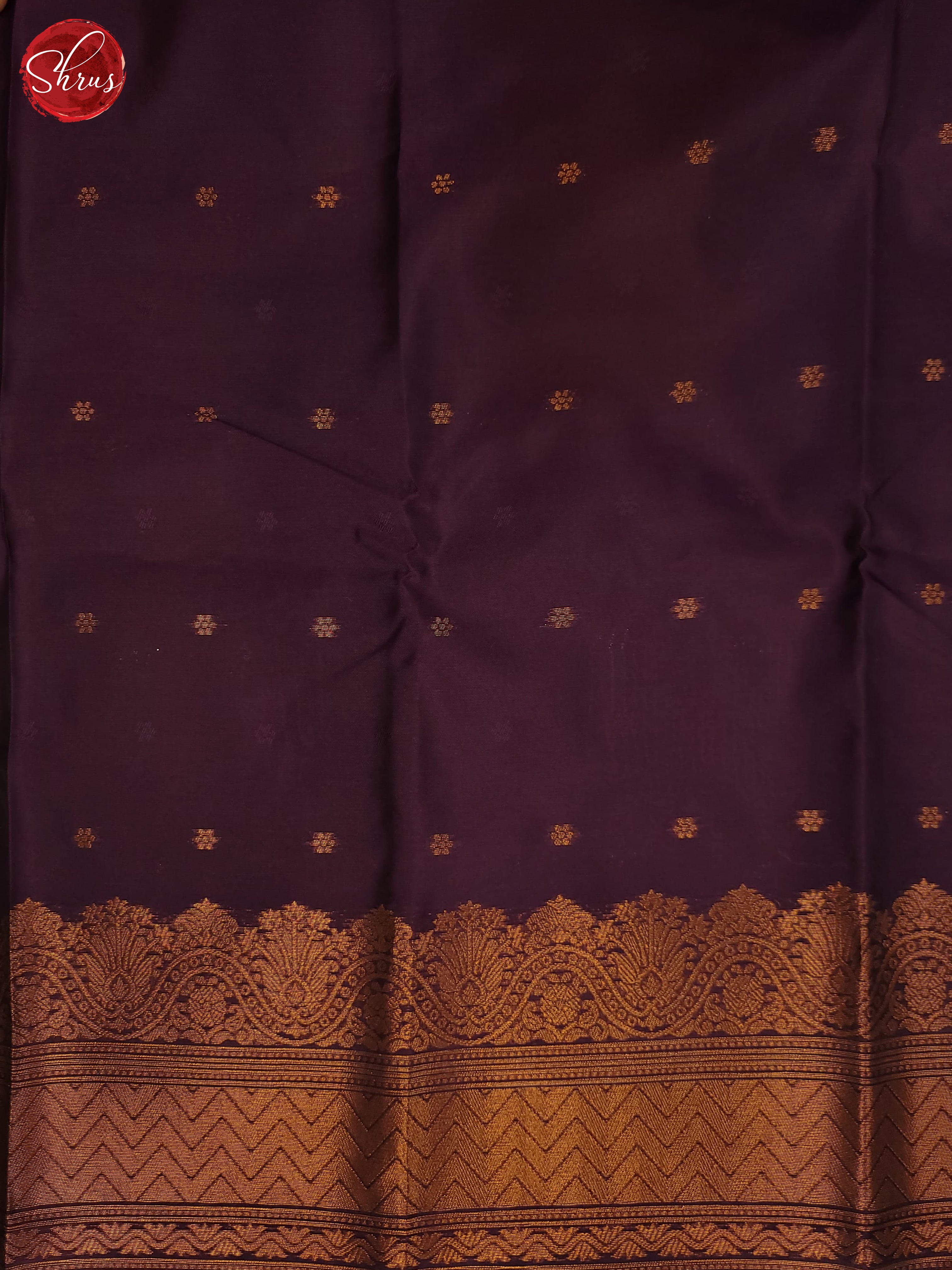 Pastel Blue & Wine- Semi Soft Silk Saree - Shop on ShrusEternity.com