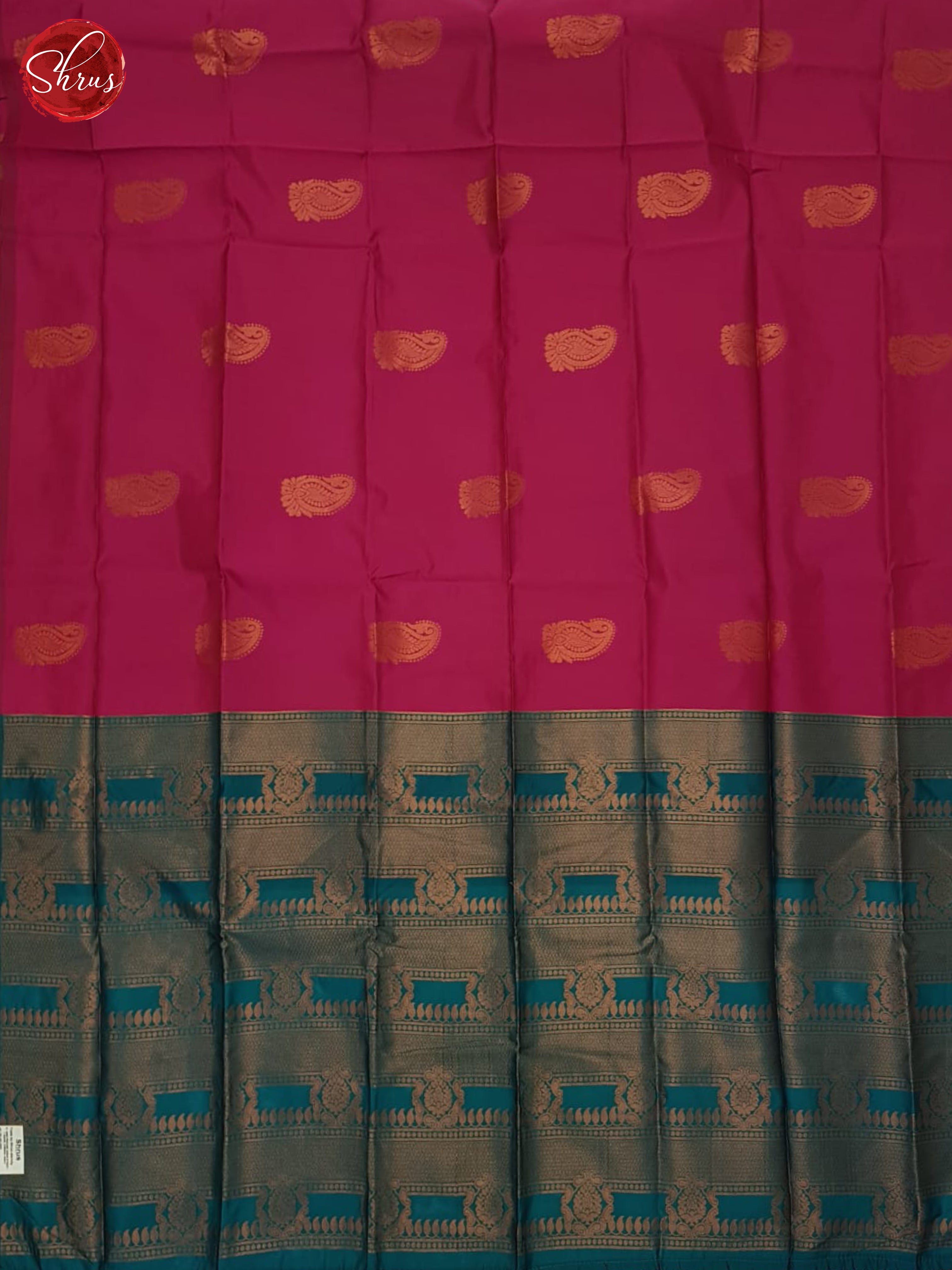 pink and green- Semi Soft silk Saree - Shop on ShrusEternity.com