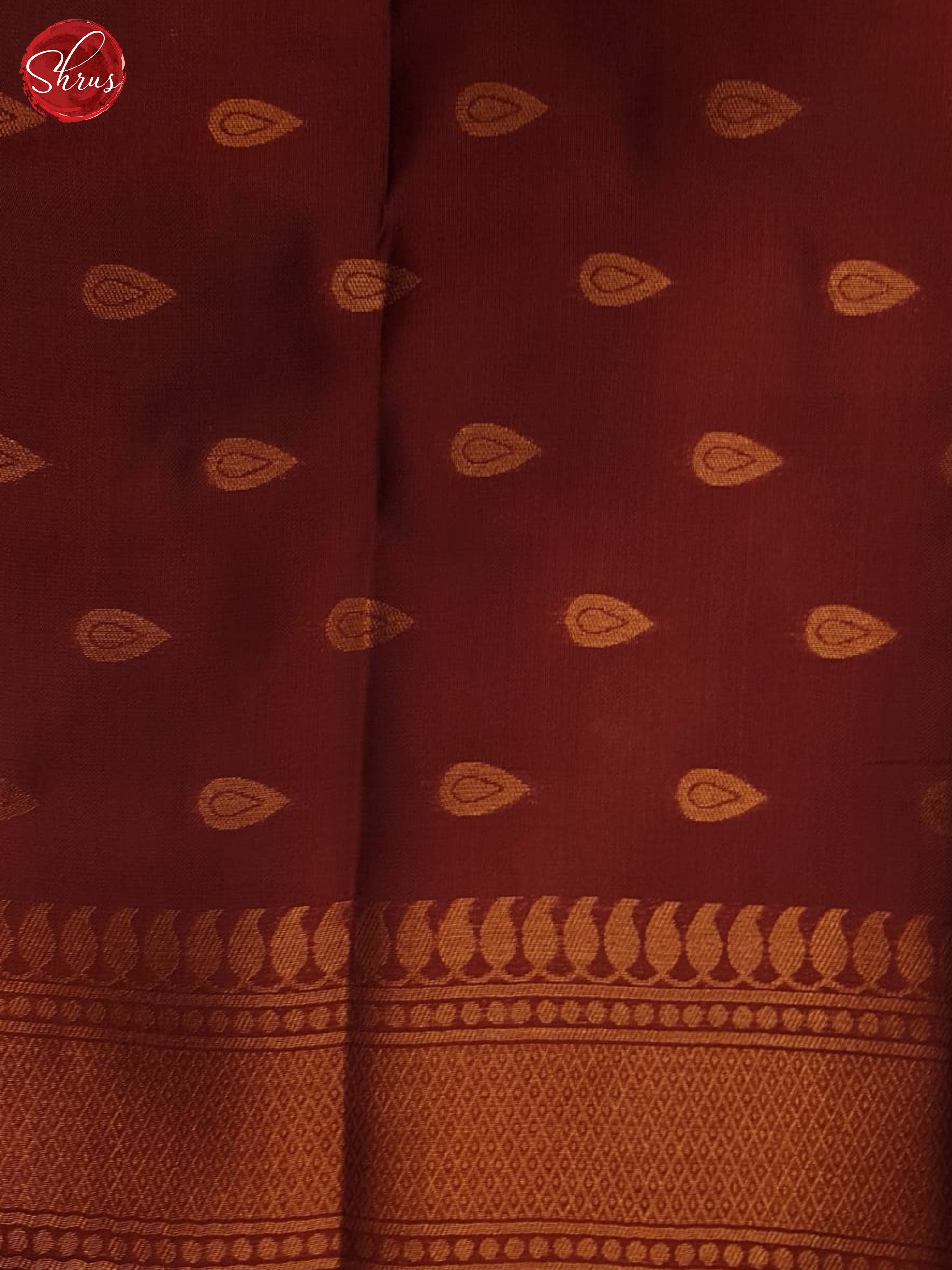 Blue & Maroon - Semi Softsilk Saree - Shop on ShrusEternity.com