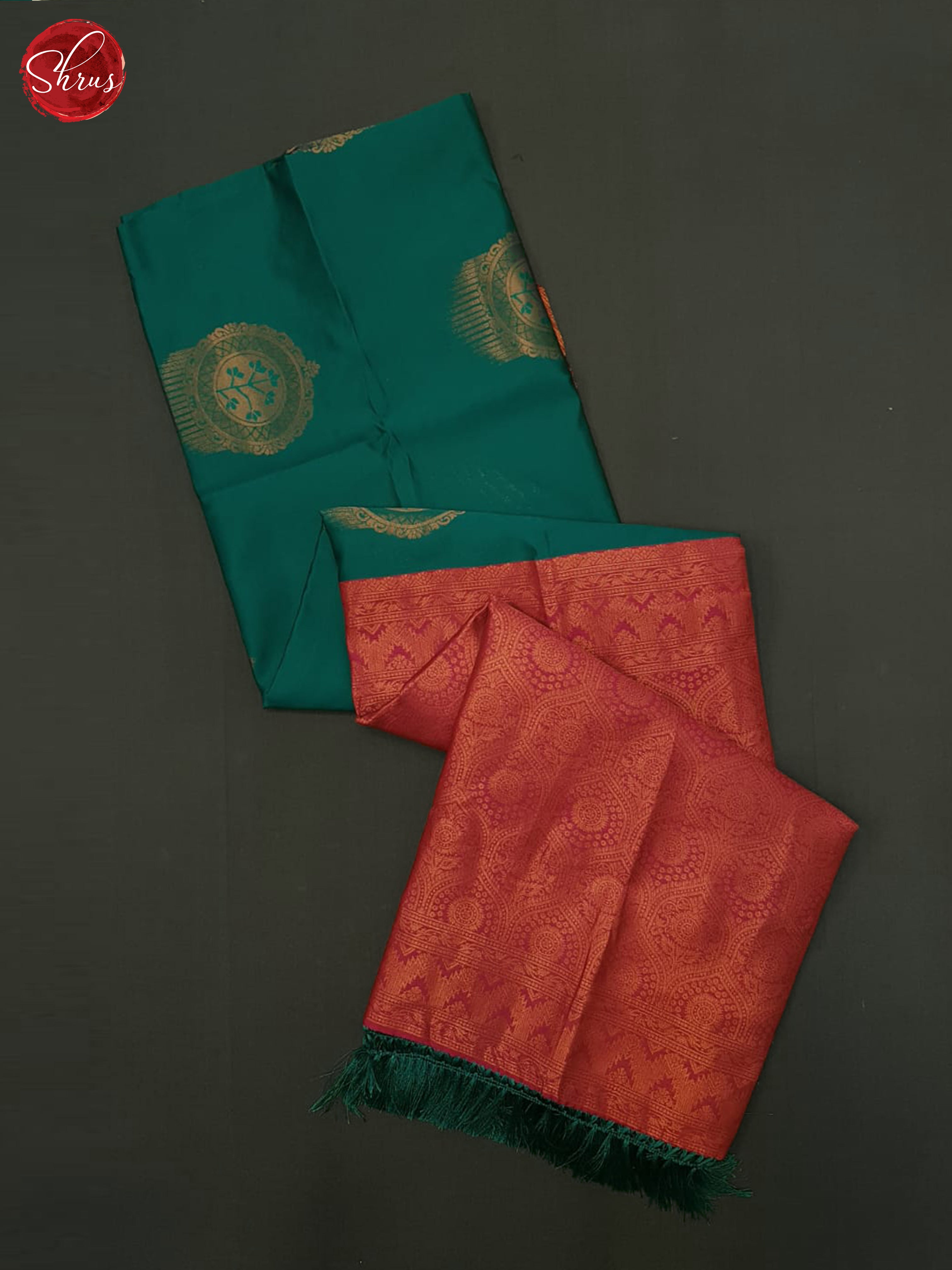 Green & Pink  - Semi Softsilk Saree - Shop on ShrusEternity.com