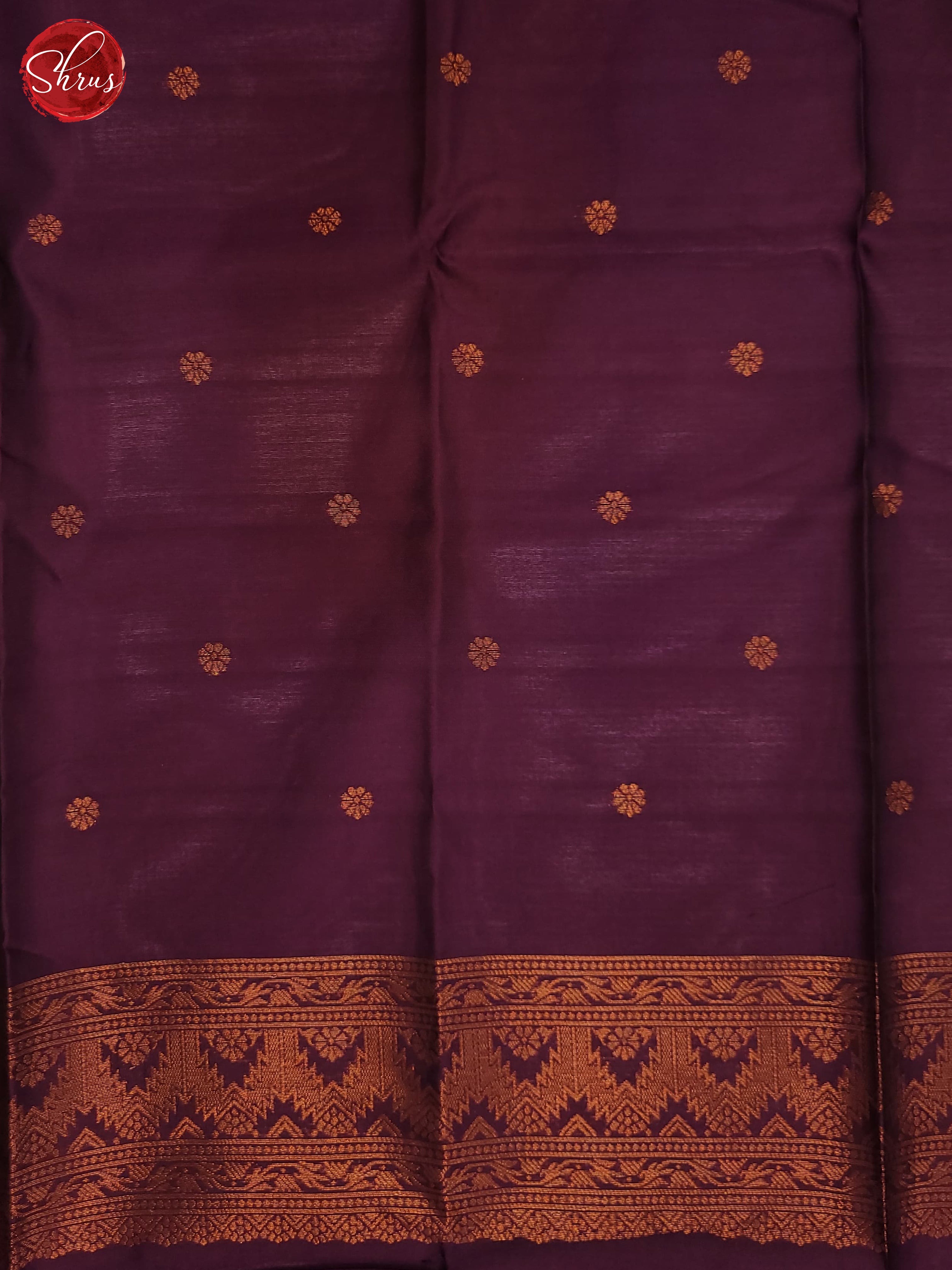 Bottle Green & Wine- Semi Soft Silk Saree - Shop on ShrusEternity.com