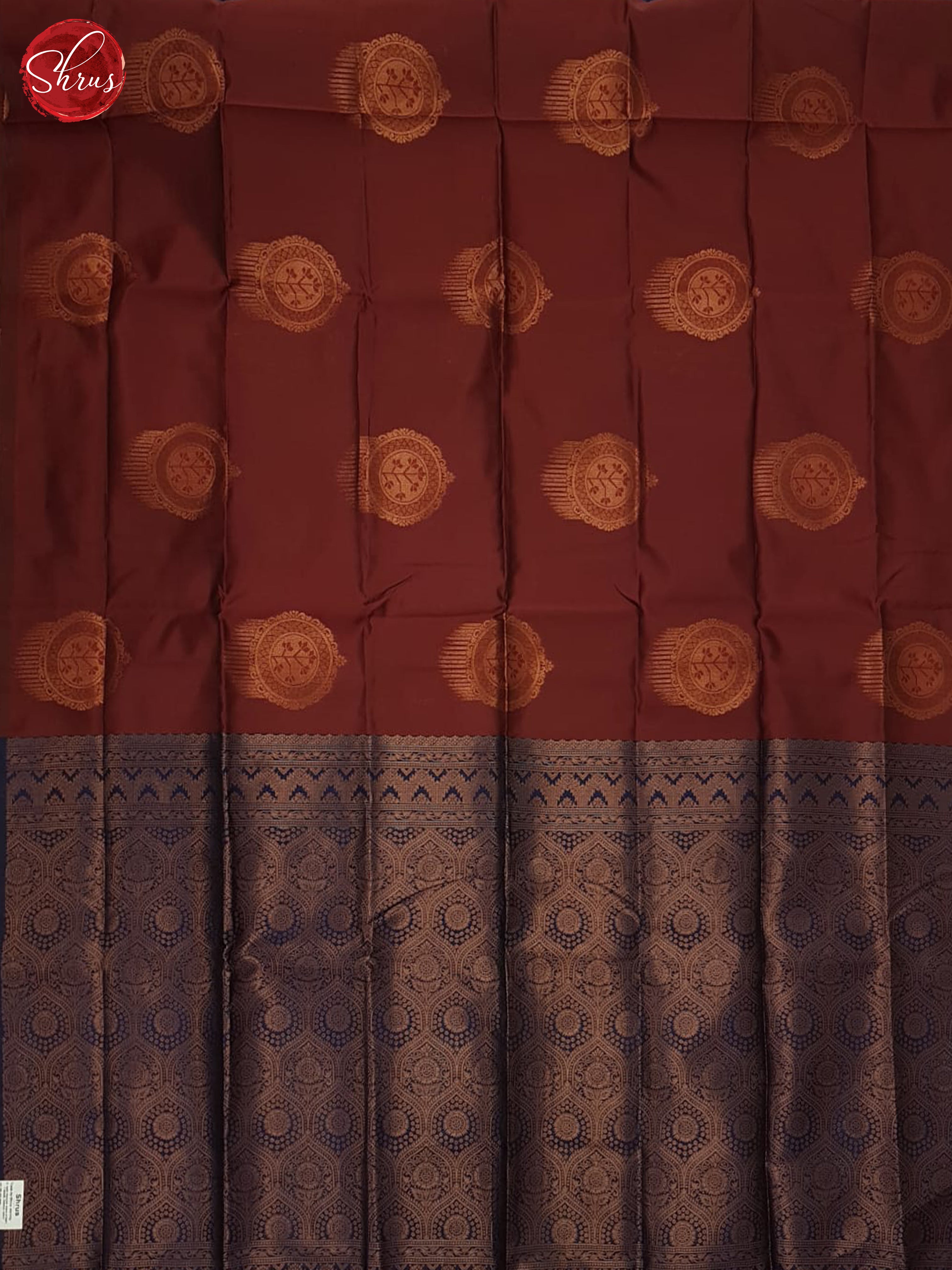arakku maroon and blue - Semi Soft Silk Saree - Shop on ShrusEternity.com