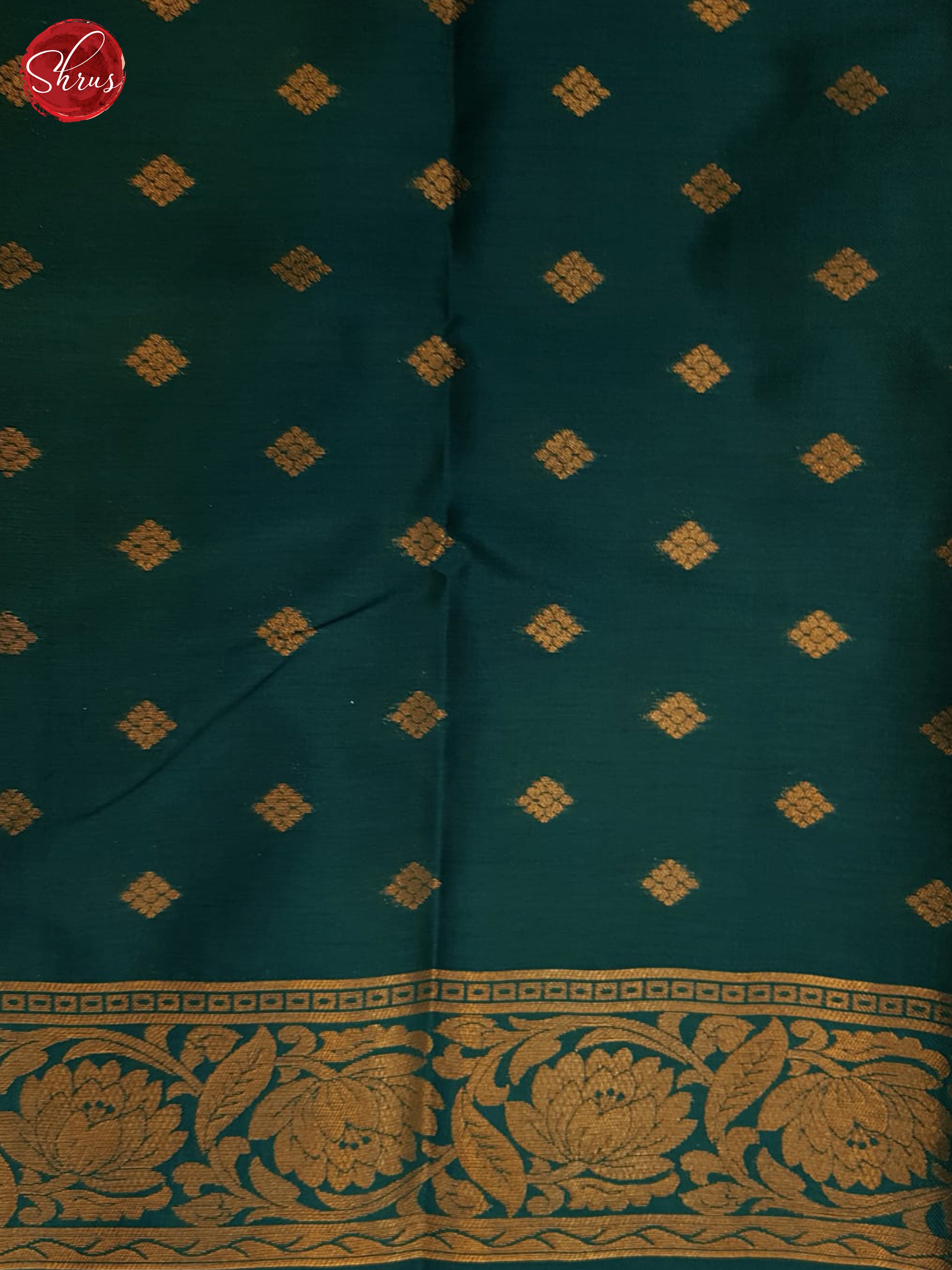 Blue & Teal - Semi Softsilk Saree - Shop on ShrusEternity.com