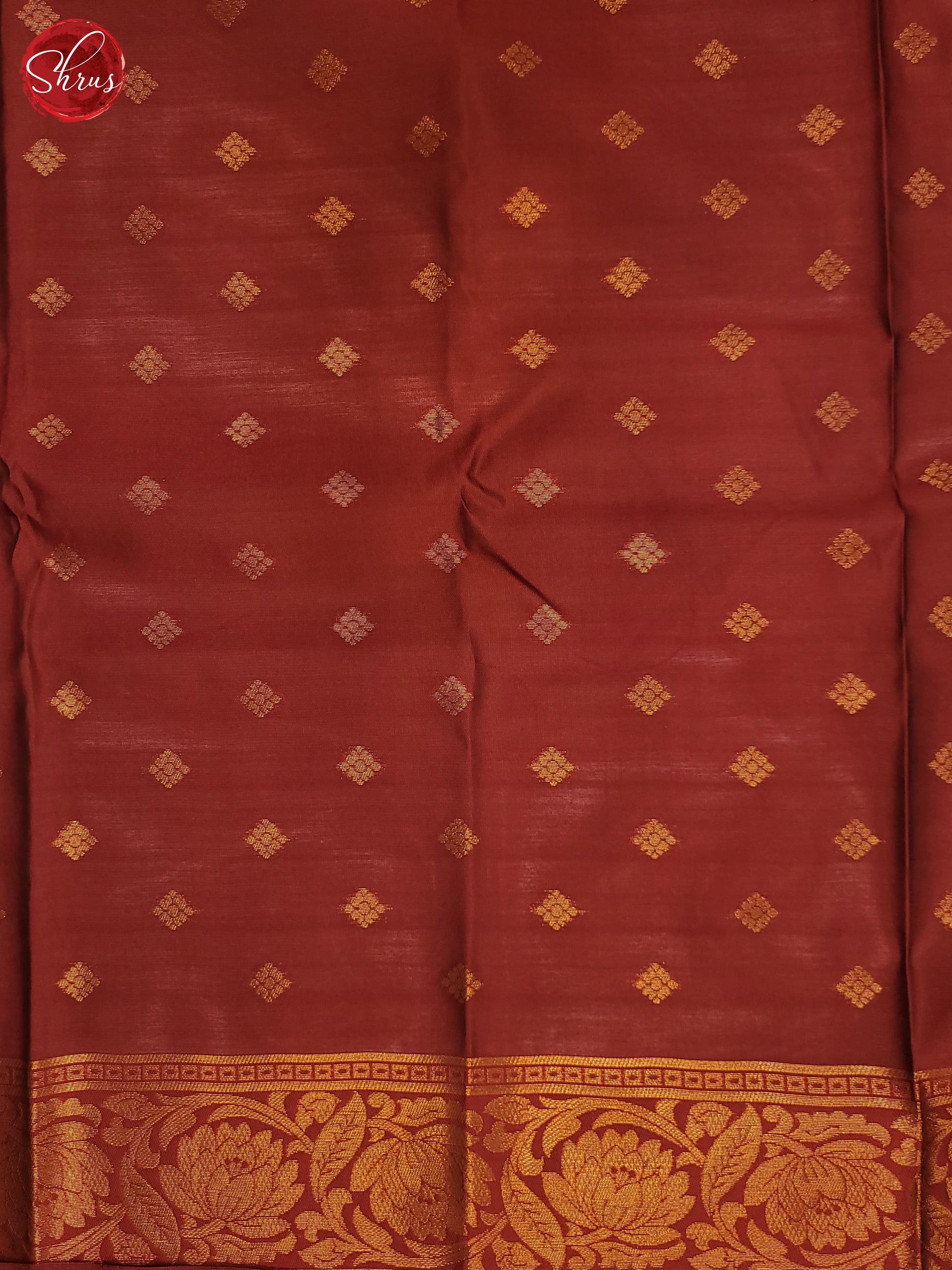 Beige & Maroon- Semi Soft Silk Saree - Shop on ShrusEternity.com