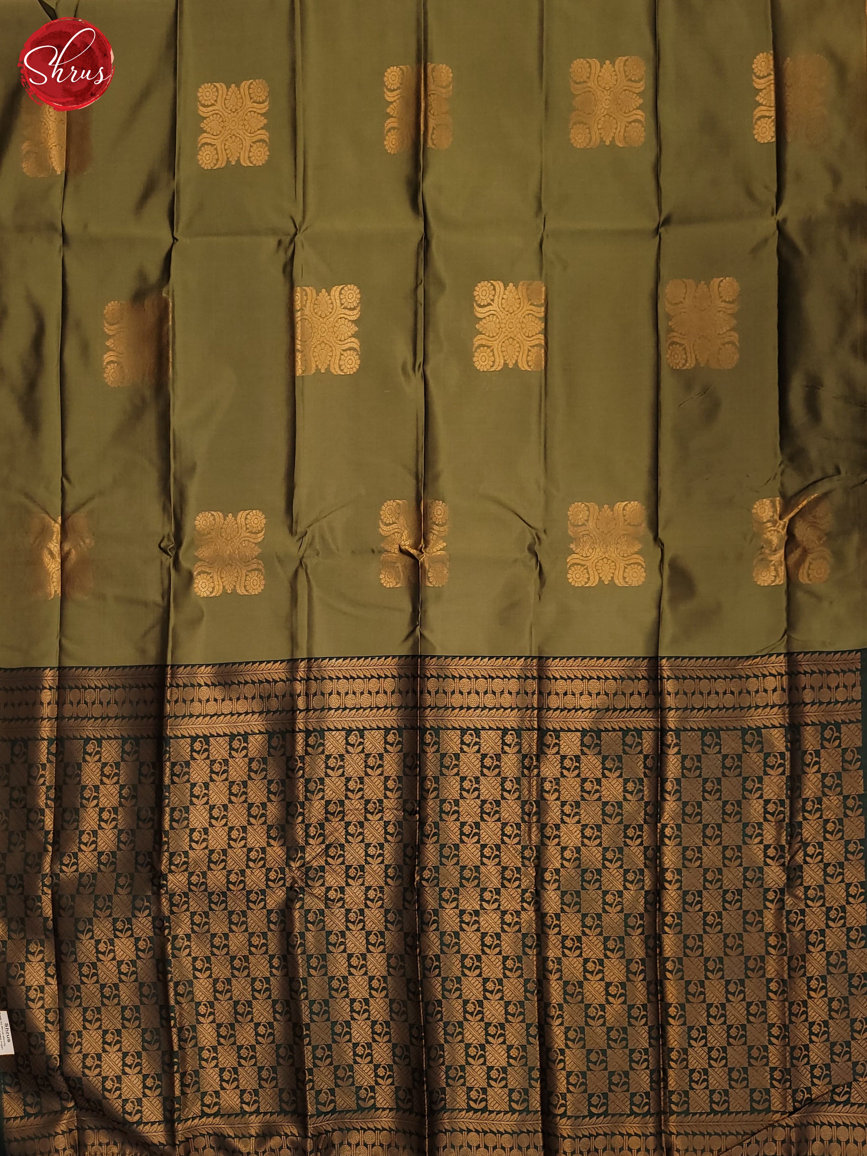 Elachi Green & Green- Semi Soft Silk Saree - Shop on ShrusEternity.com