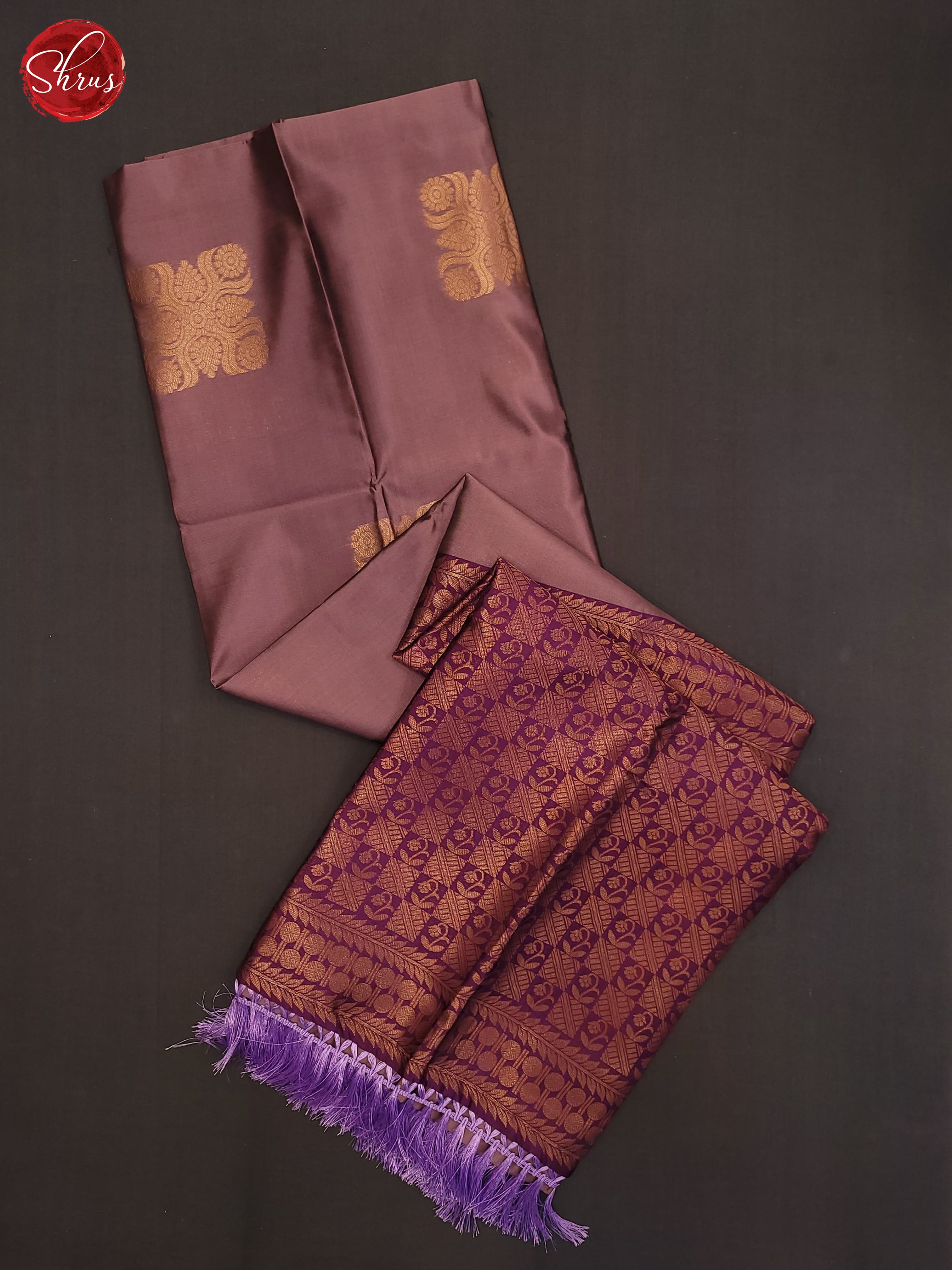 Onion pink & Purple - Semi Soft Silk Saree - Shop on ShrusEternity.com