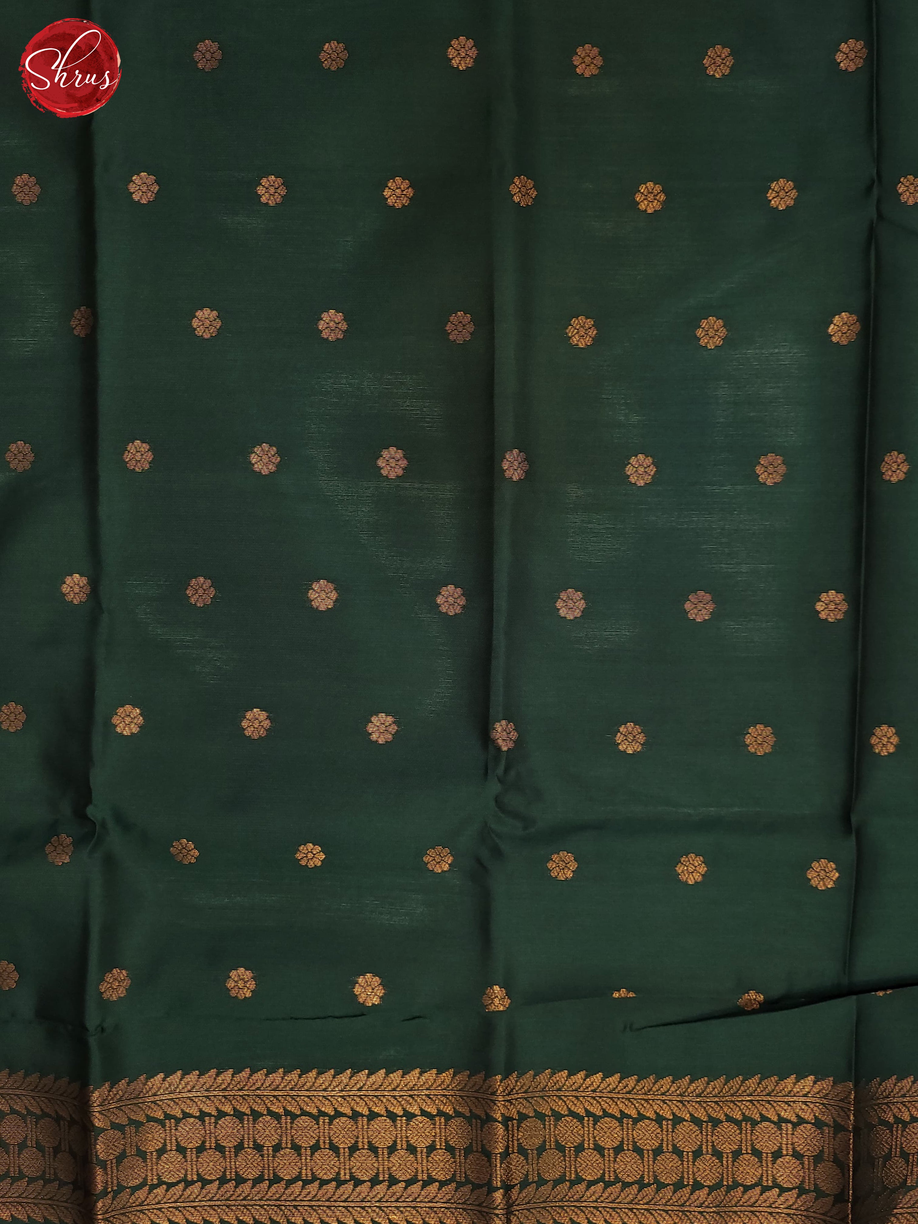 Mustard and Bottle green- Semi Soft Silk Saree - Shop on ShrusEternity.com