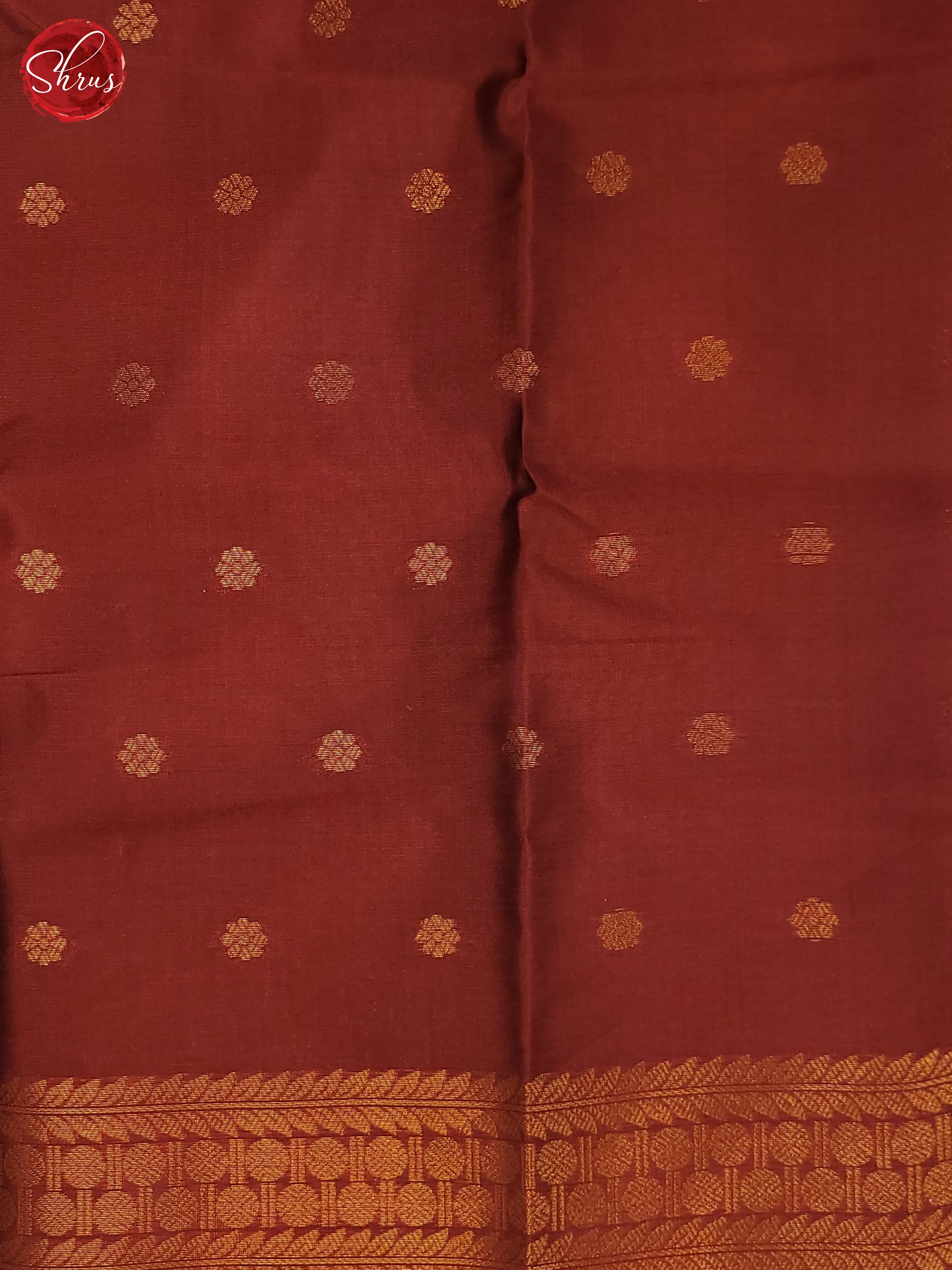 Navy Blue & Maroon - Semi Softsilk Saree - Shop on ShrusEternity.com